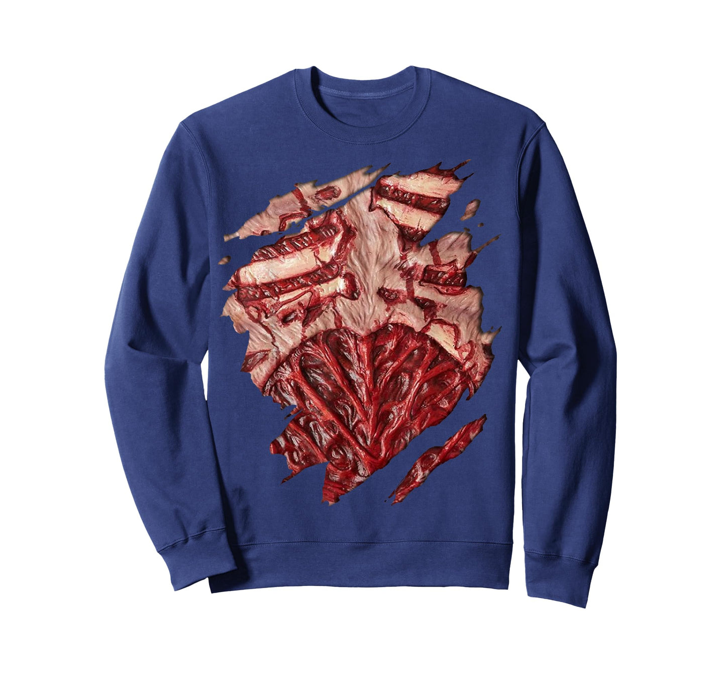 Zombie Chest Blood And Guts Halloween Costume T-Shirt