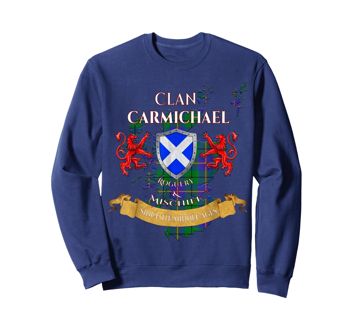 Carmichael Scottish Family Clan Middle Ages Mischief T-Shirt