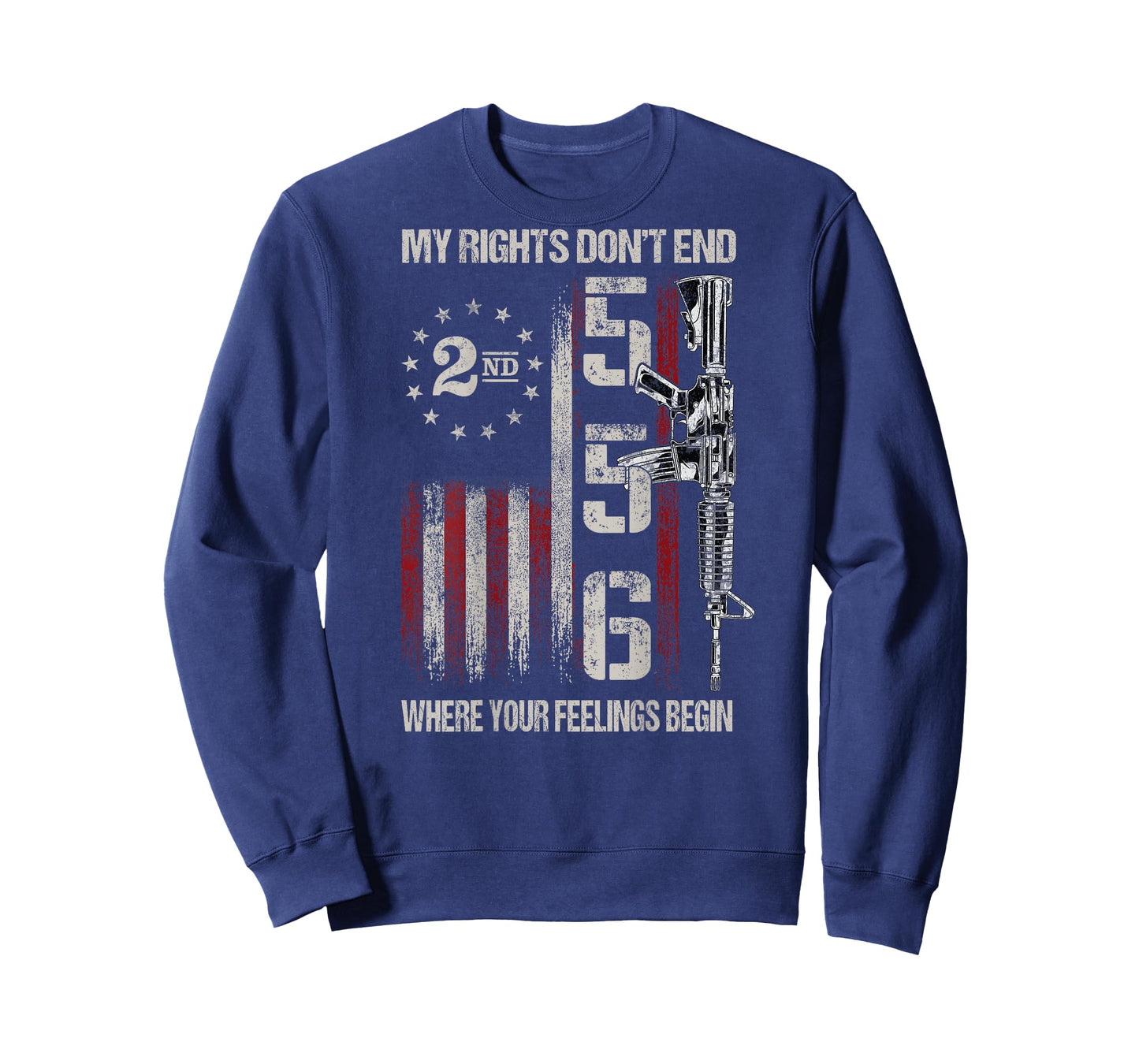 2nd Amendment Feelings America USA Patriotic Funny On Back T-Shirt