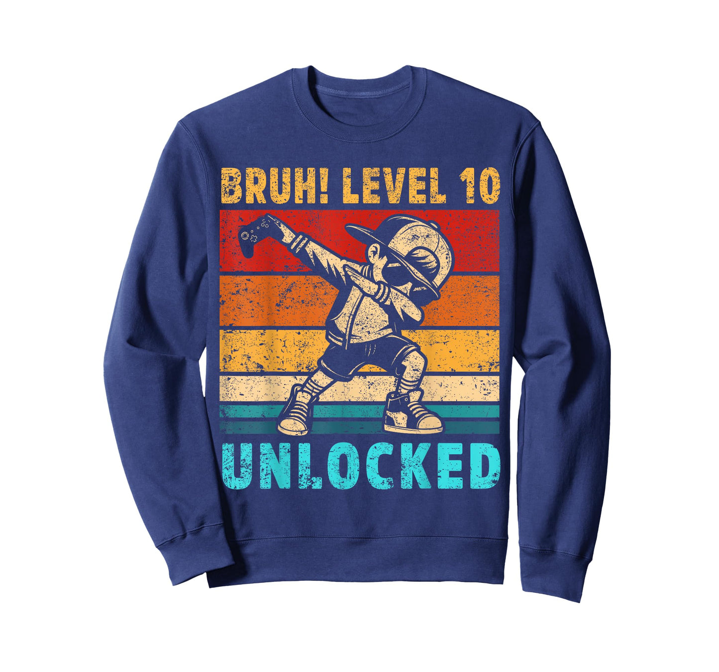 10 Year Old Birthday Dabbing Boy Bruh 10th level unlocked T-Shirt