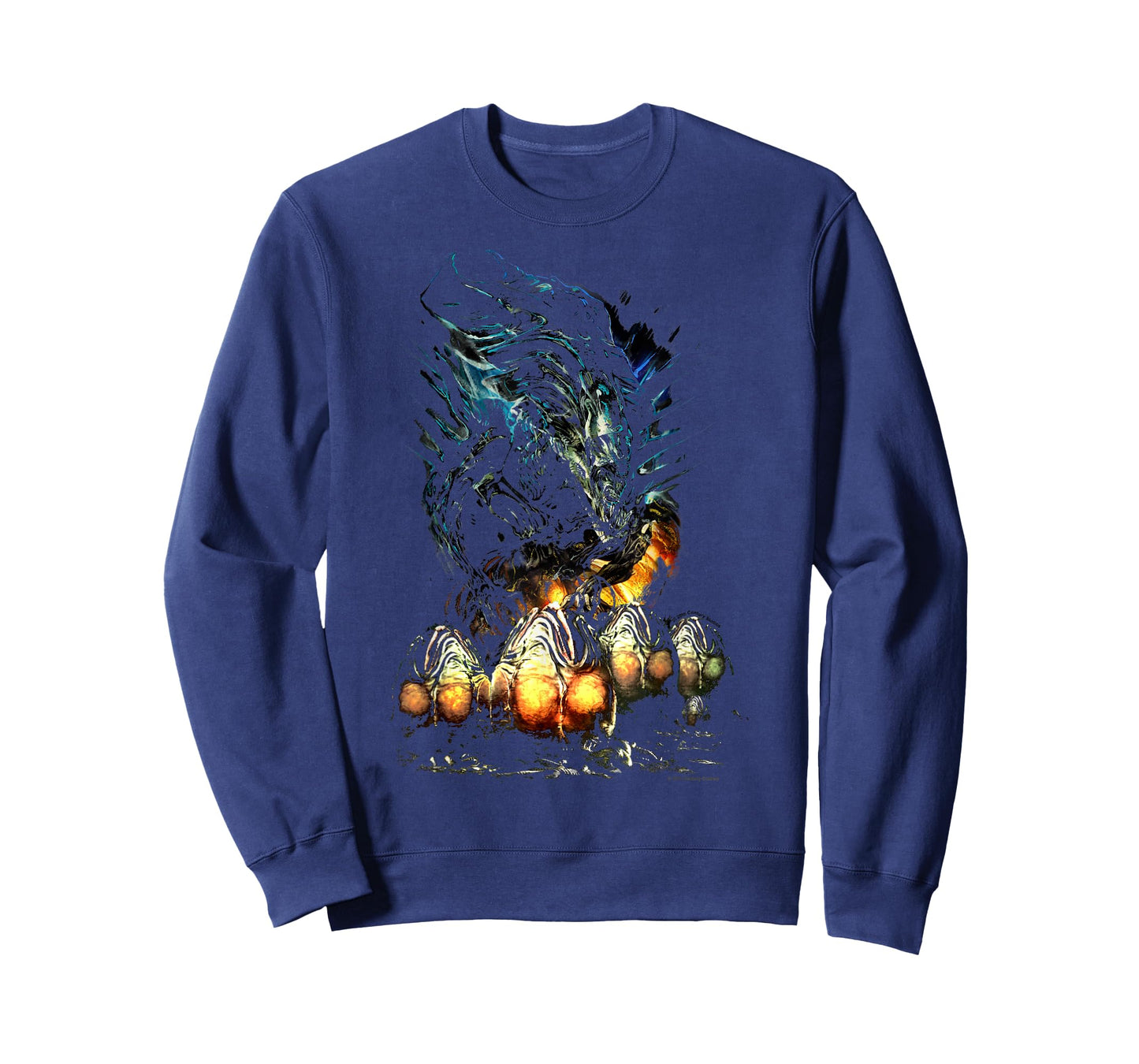 Aliens Iconic Epic Xenomorph XX121 and Eggs Big Chest Poster T-Shirt