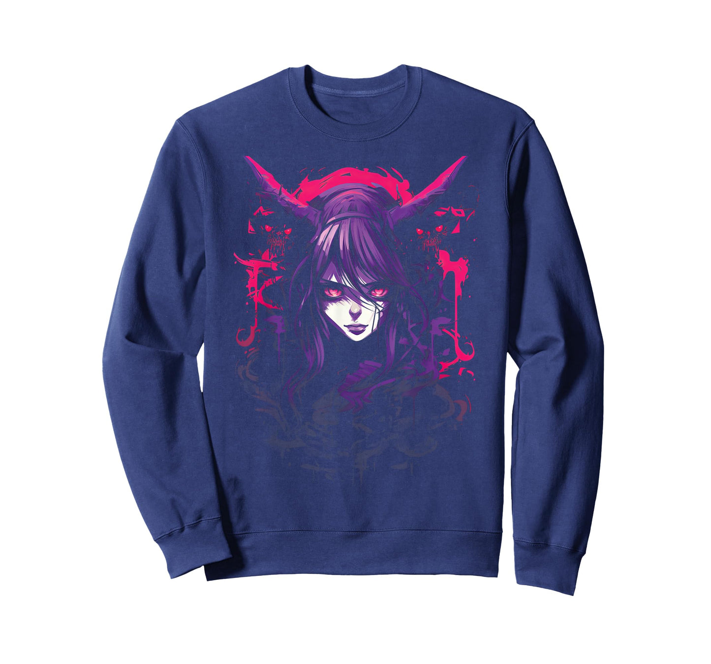 Anime Goth Girl Japanese Aesthetic Grunge Horror T-Shirt