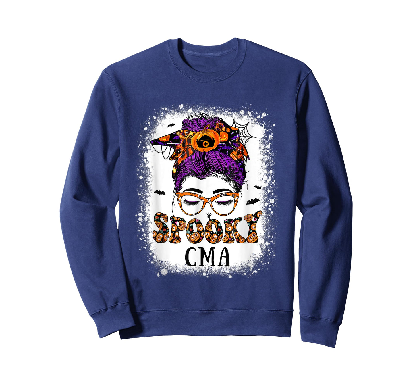 Spooky CMA Witch Leopard Messy Bun Halloween Costumes T-Shirt