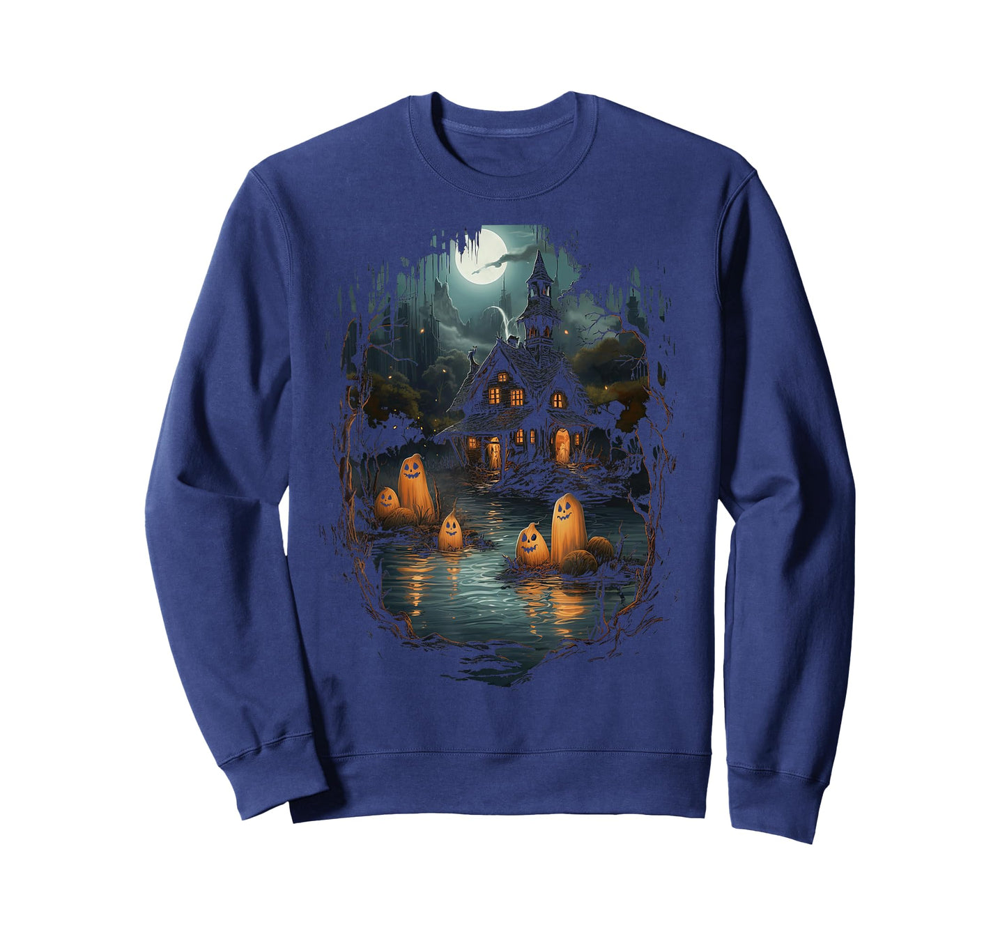 Vintage Ghost and Skeleton by Fire Camping Gothic Halloween T-Shirt