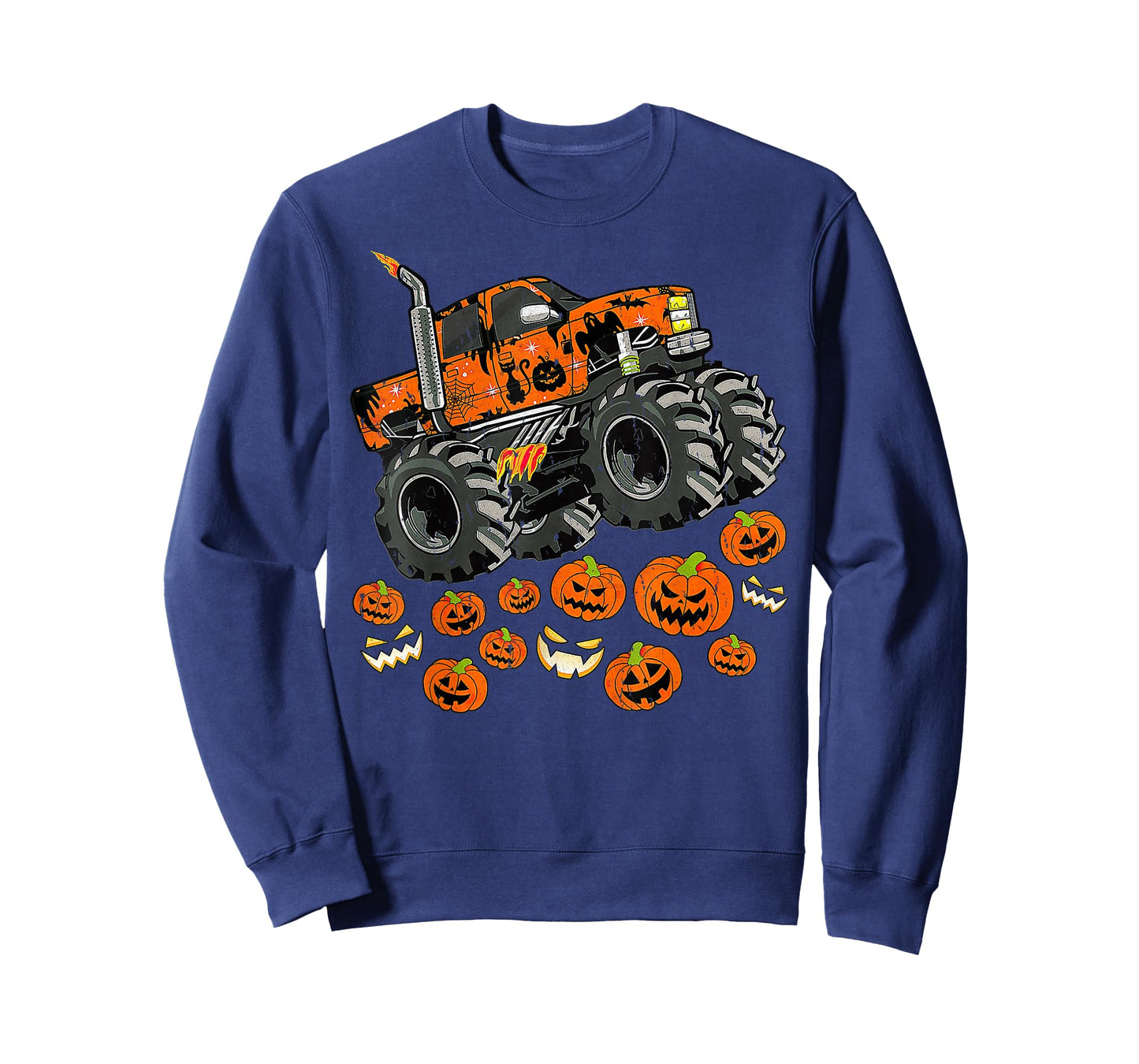 Jack O Lantern Pumpkin Monster Truck Halloween T-Shirt