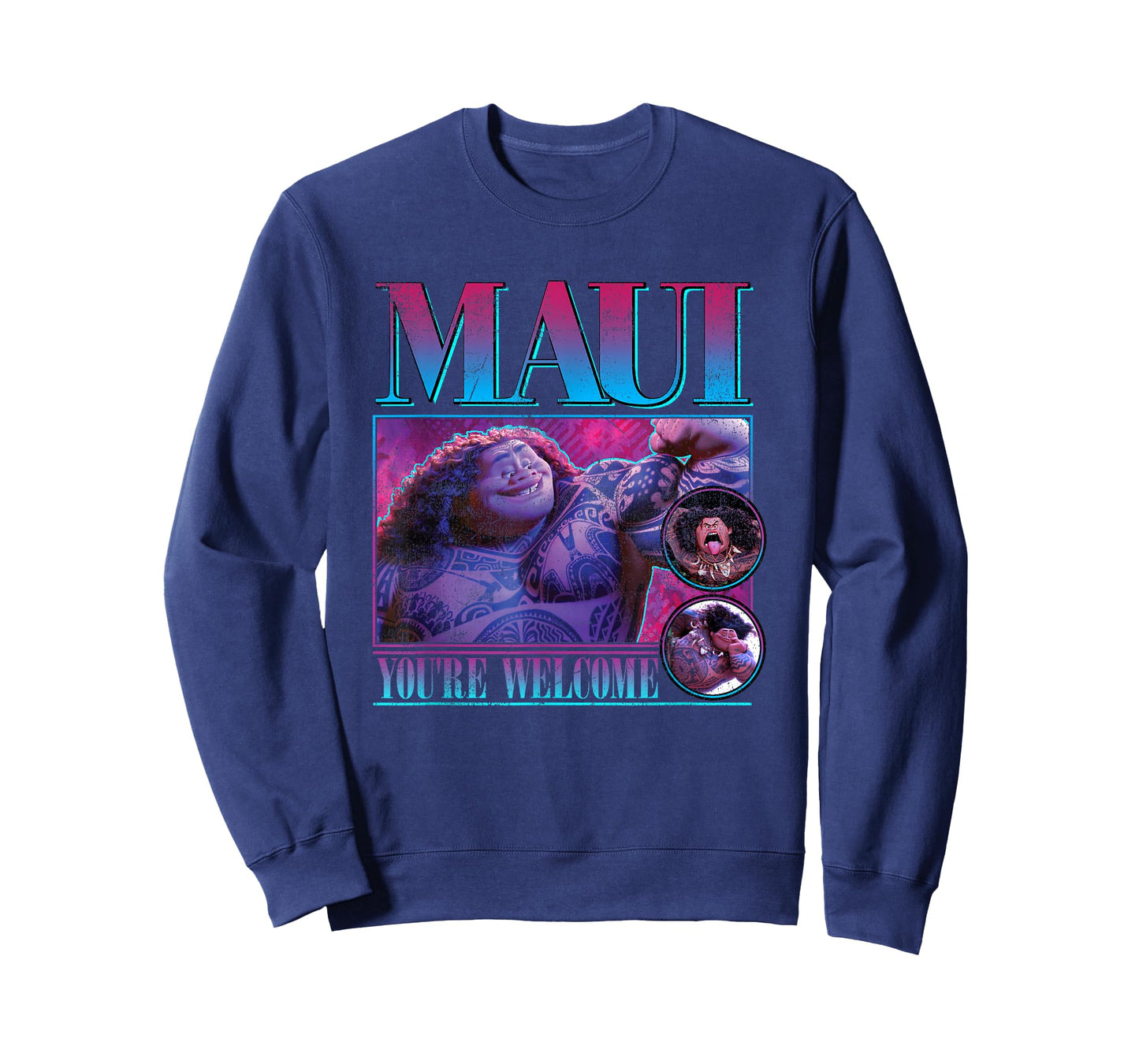 Disney Moana Maui You're Welcome Vintage Portrait Frame T-Shirt