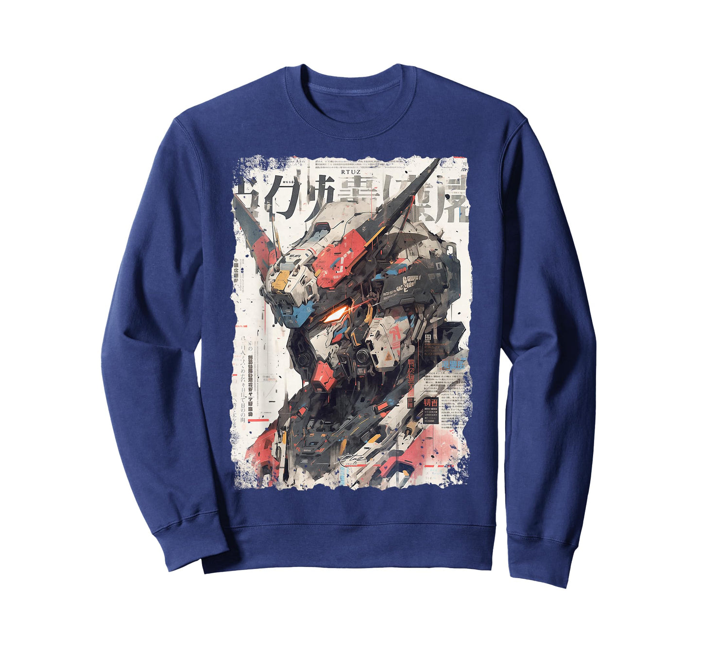 Cyberpunk Japanese cyborg futuristic robot T-Shirt, Small