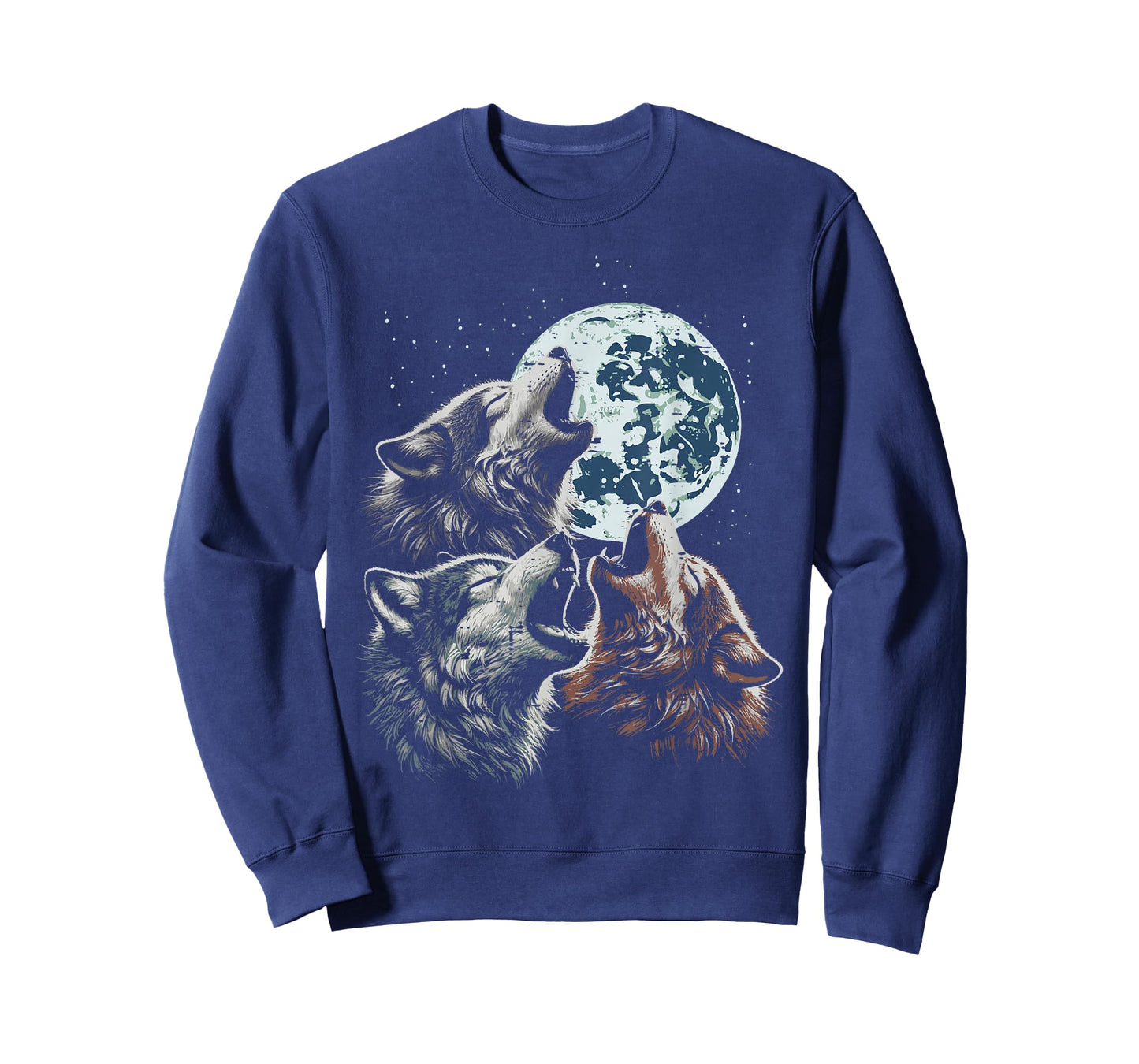Wolves Cursed Moon Howl Funny Wolf Meme Parody Men Women Kid T-Shirt