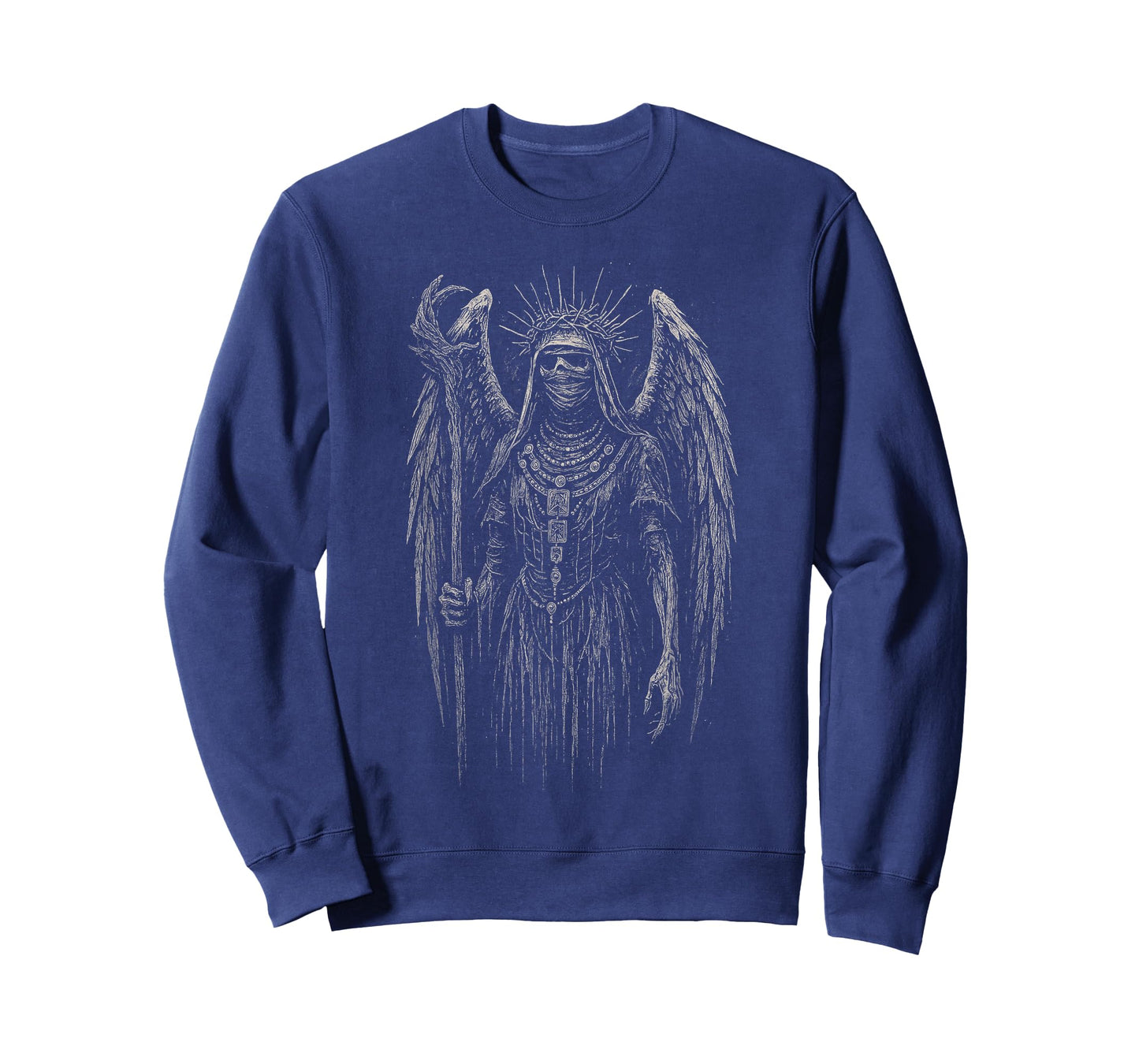 Dark Skeleton Angel Demon Wings Goth Fallen Horror Fantasy T-Shirt