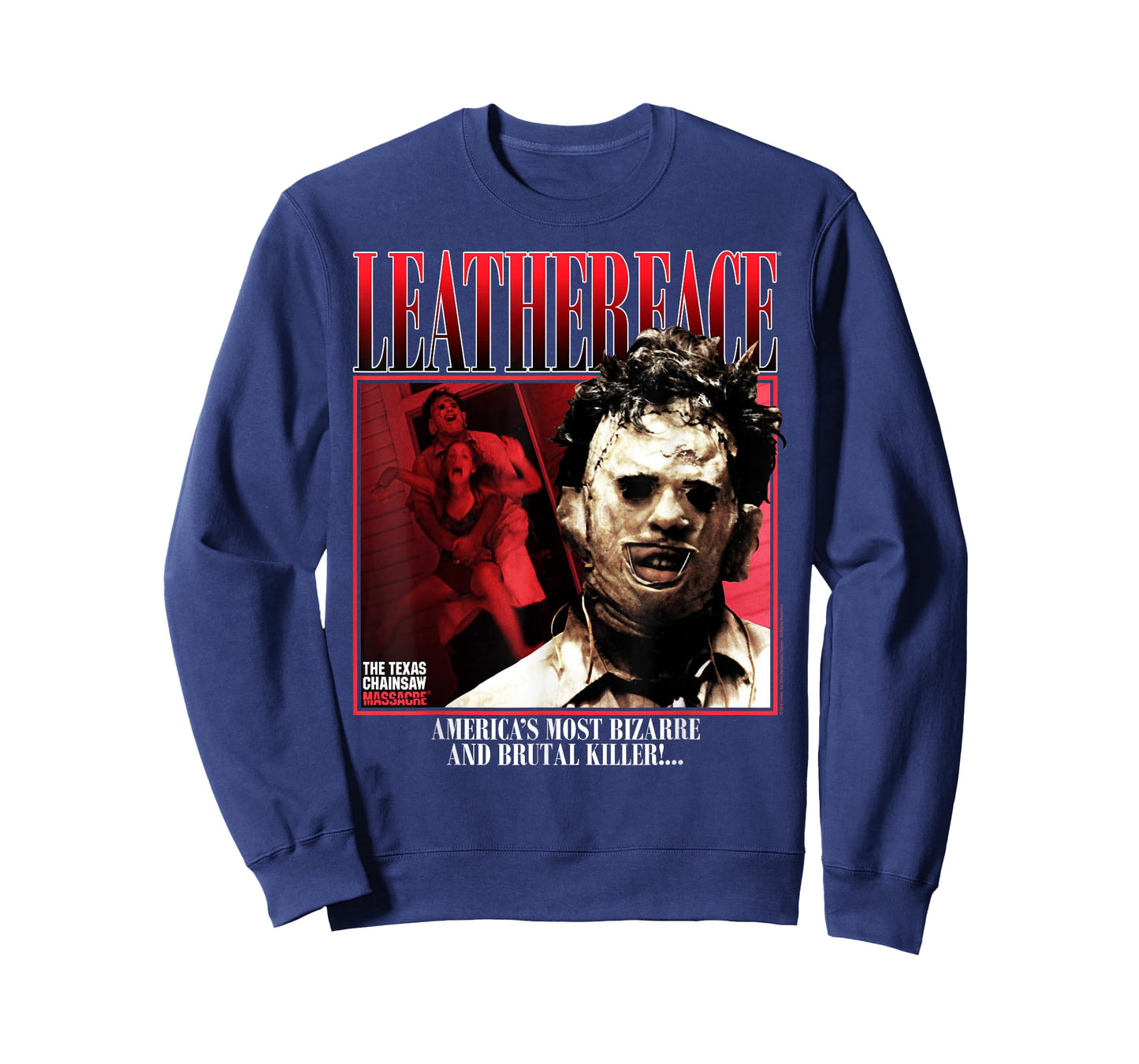 The Texas Chainsaw Massacre Leatherface 90's Style Horror T-Shirt