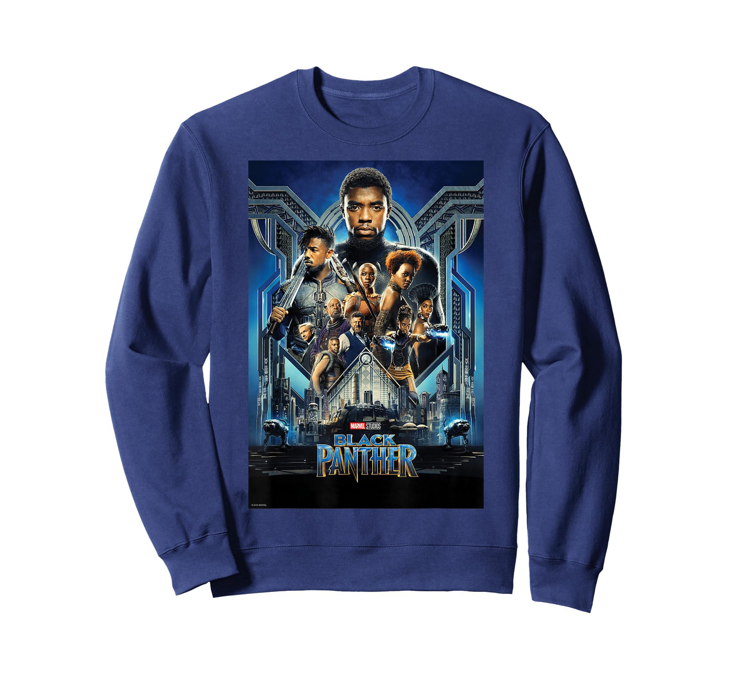 Marvel Studios Black Panther Movie Poster T-Shirt Small