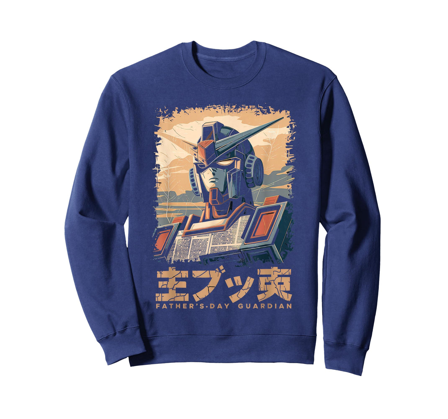 Mecha Tshirt Japanese Mecha Robot Head Anime Art Ukiyo-E T-Shirt