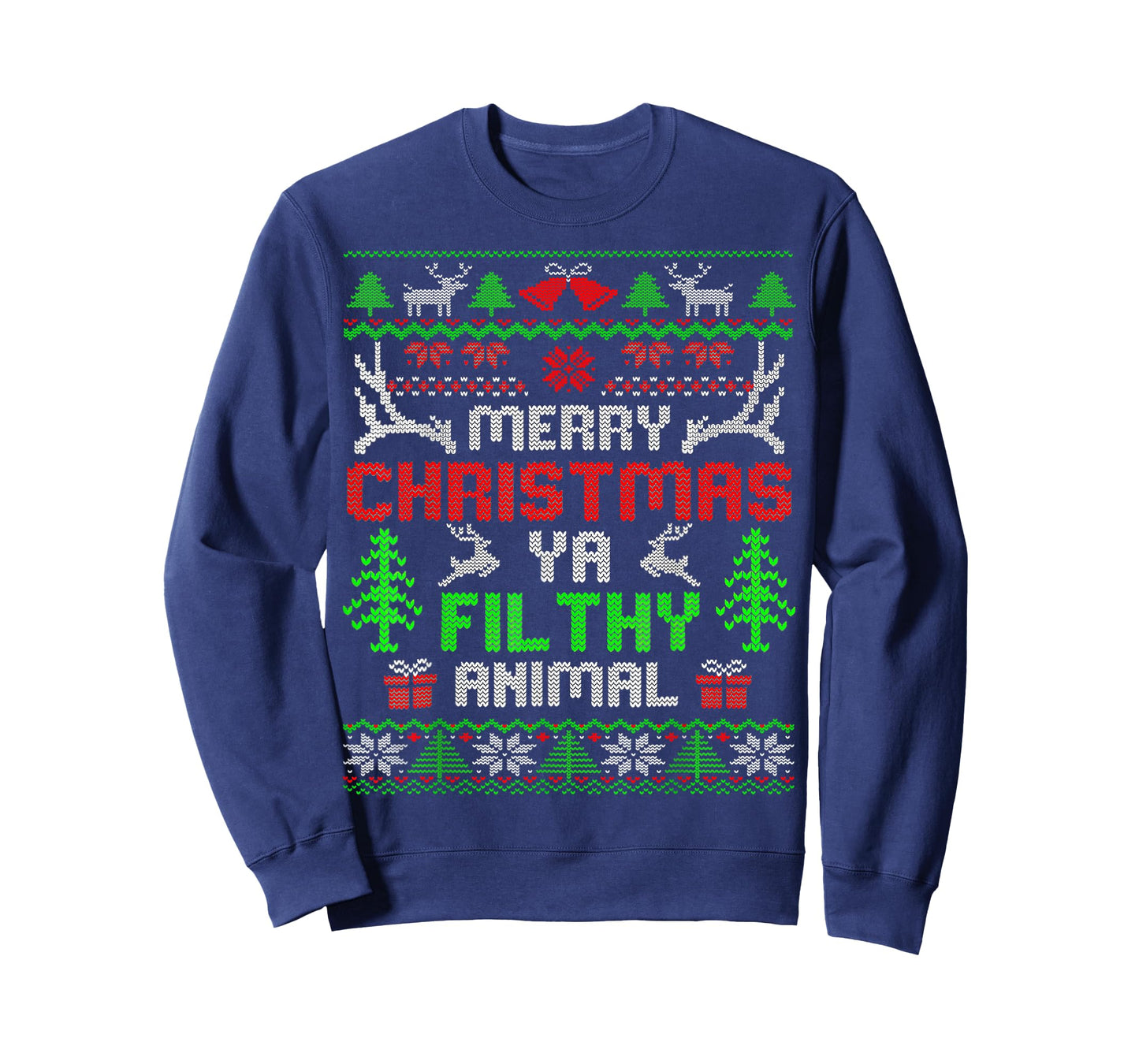 Merry Christmas Animal Filthy Ya Xmas Pajama T-Shirt