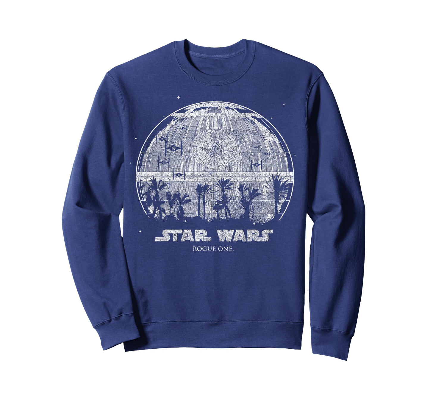 Star Wars Rogue One Palm Tree Death Star Graphic T-Shirt T-Shirt