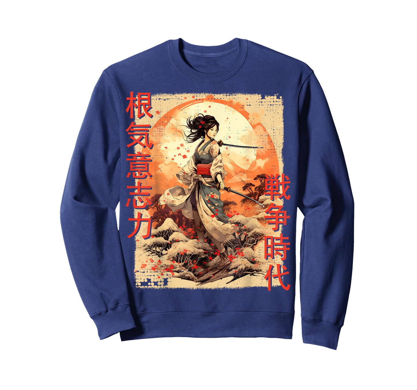 Samurai Woman Warrior Japanese Ninja Woman Kawaii T-Shirt