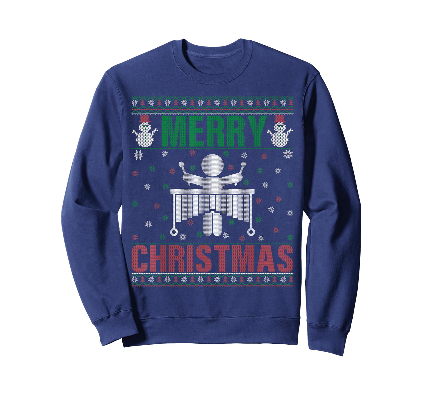 Family Xmas Pajamas Matching Marimba Player Ugly Christmas T-Shirt
