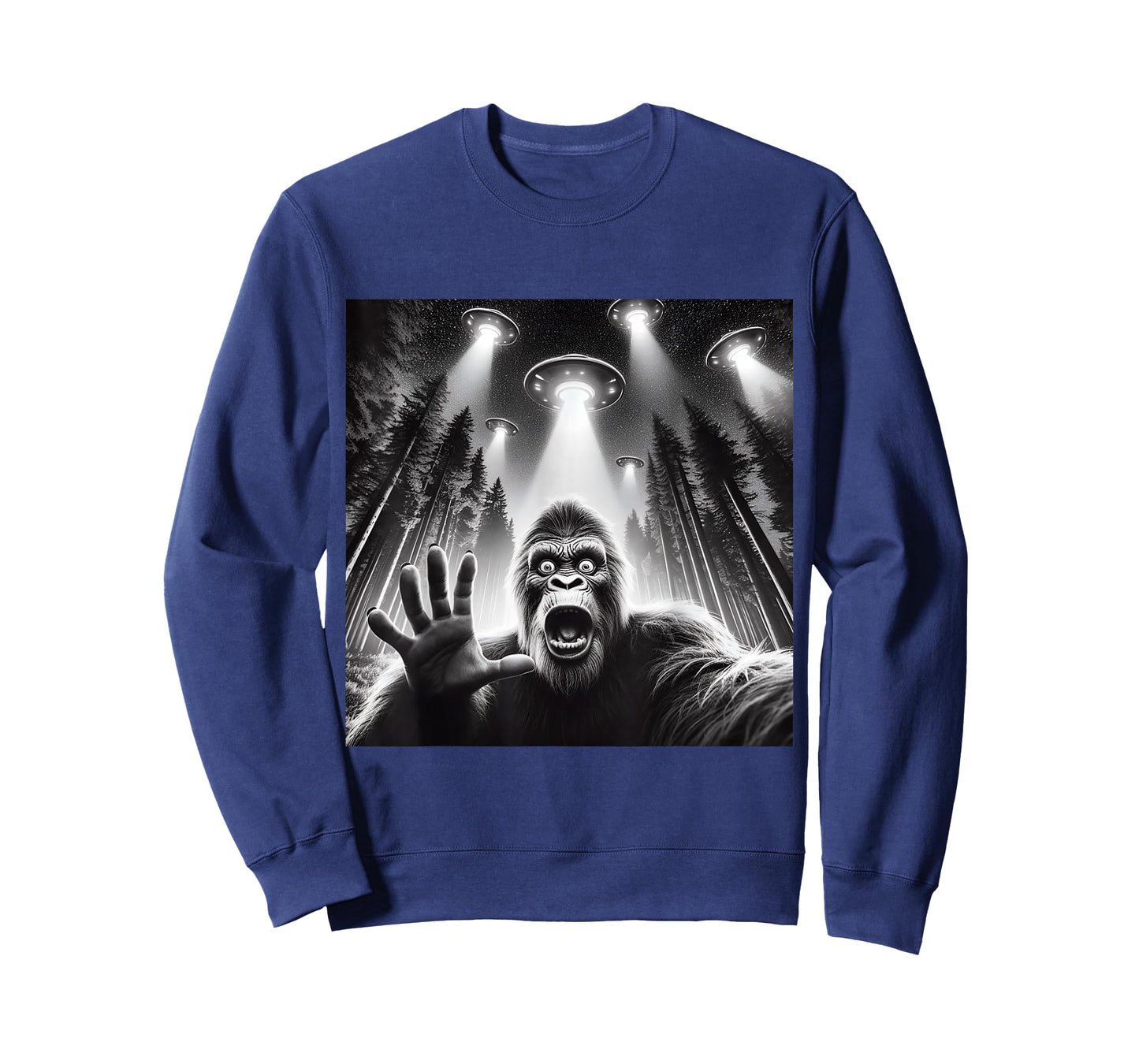 Cool Sasquatch Graphic Tee Men Funny Bigfoot T-Shirt