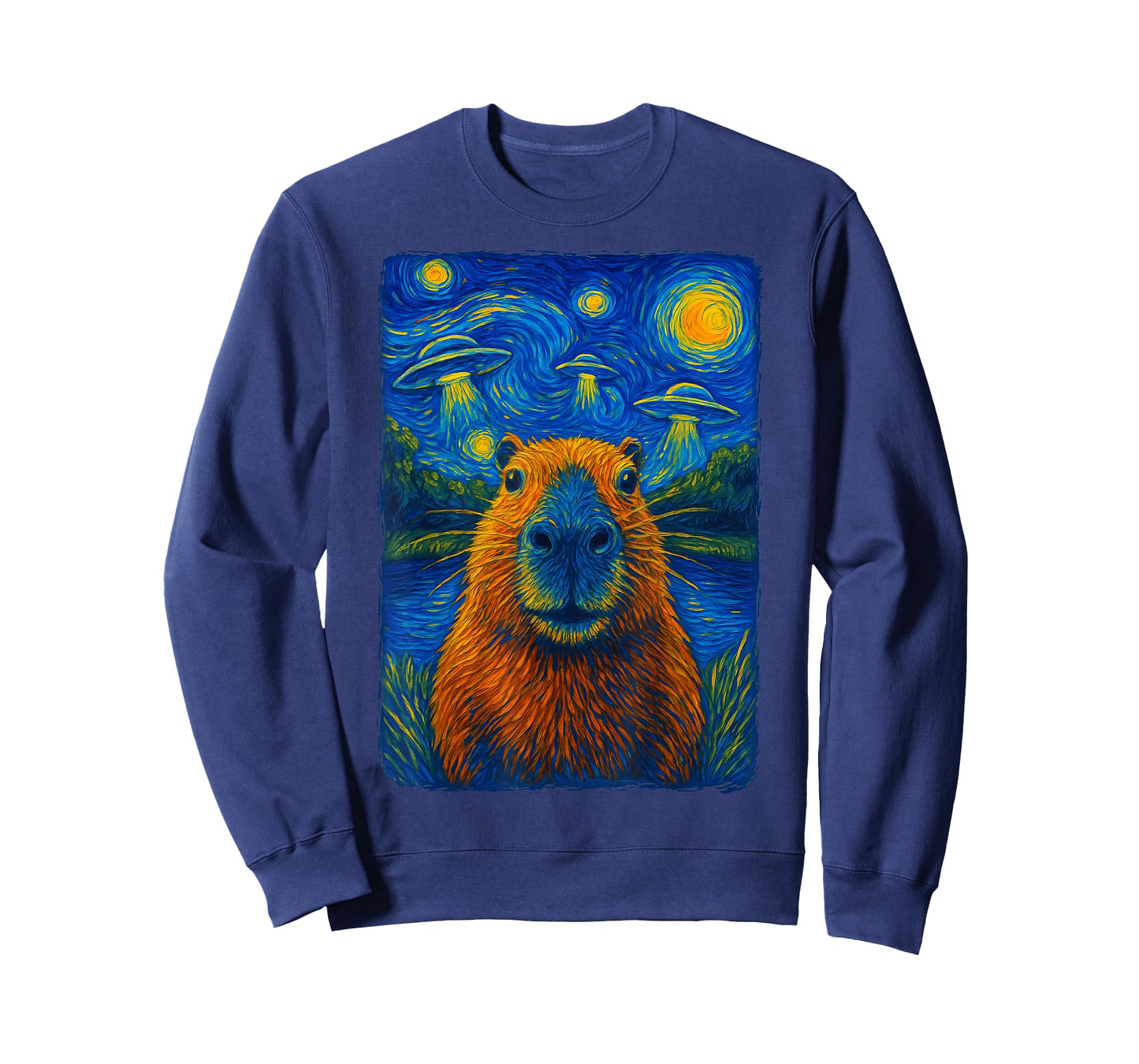 Capybara UFO Selfie Alien T-Shirt