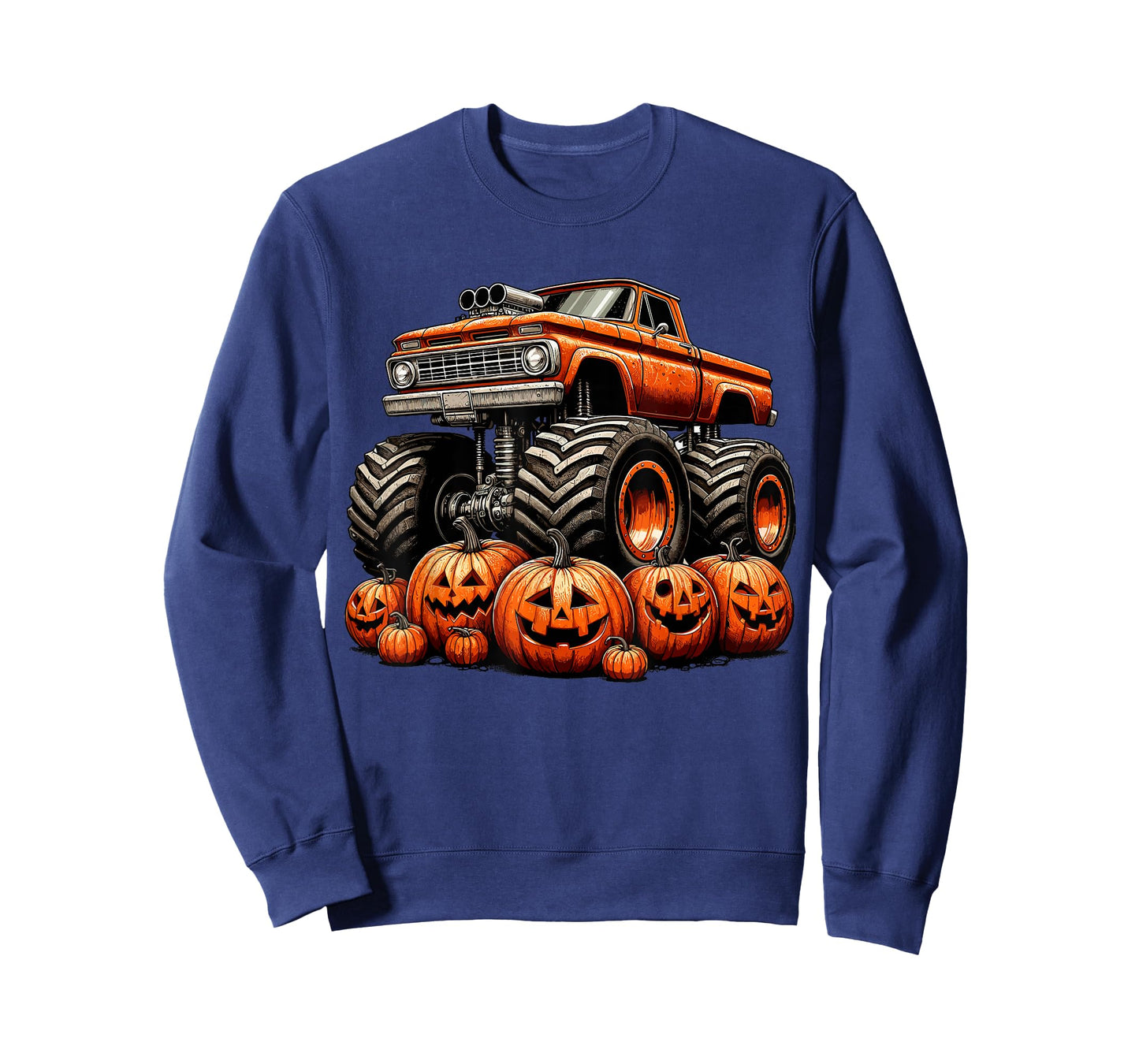 Monster Truck Pumpkin Halloween T-Shirt