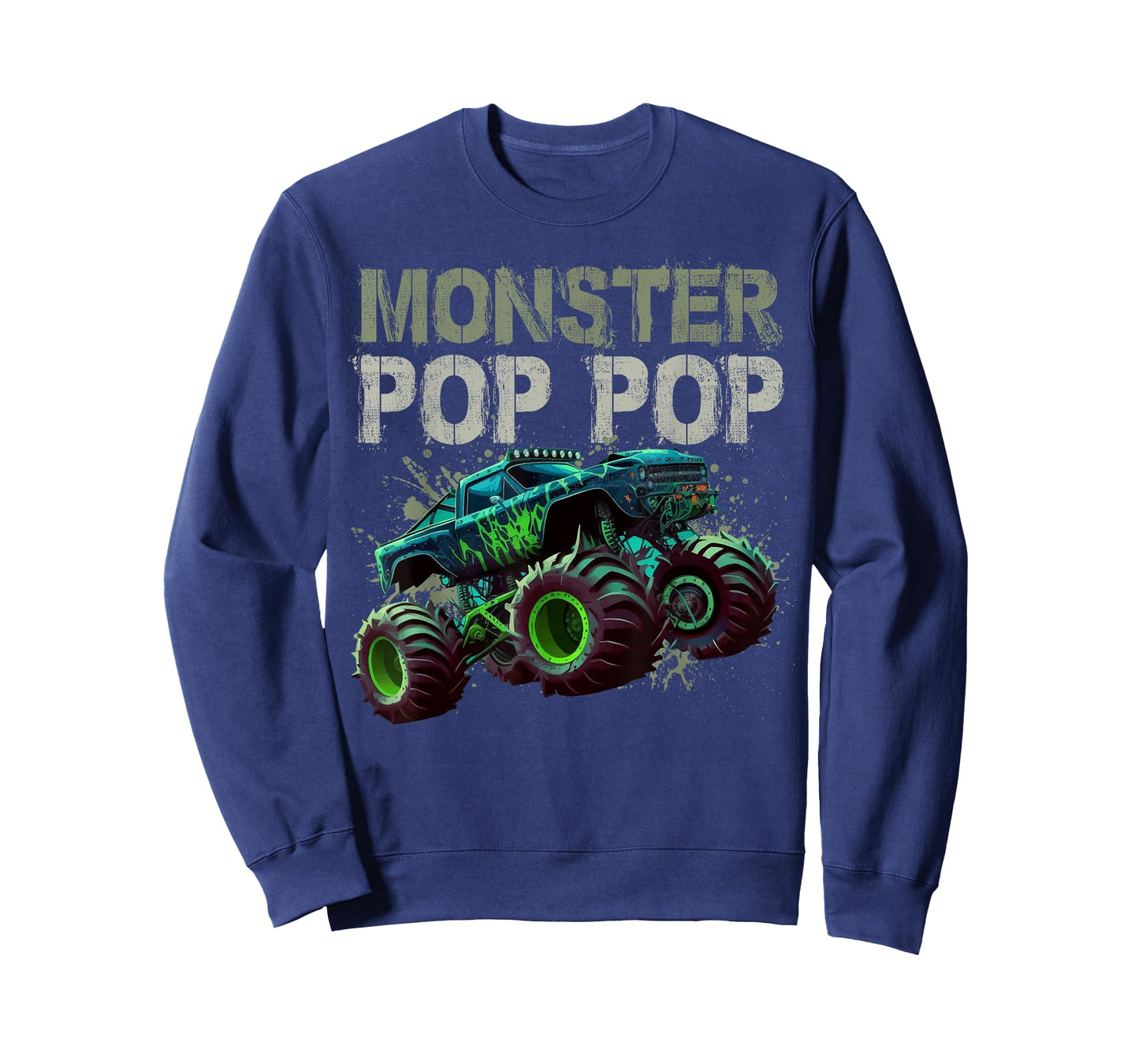 Monster Truck Pop Pop Family Matching Monster Truck Lovers T-Shirt