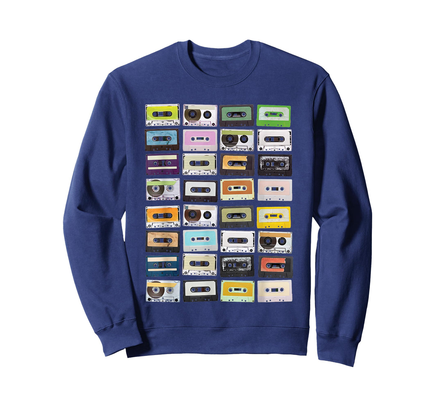 Vintage Cassette Tape Retro 80s 90s Clothing Unisex-Adults T-Shirt Black Small Classic Fit Short Sleeve Cotton 60% Polyester 40% Graphic Print T-Shirt