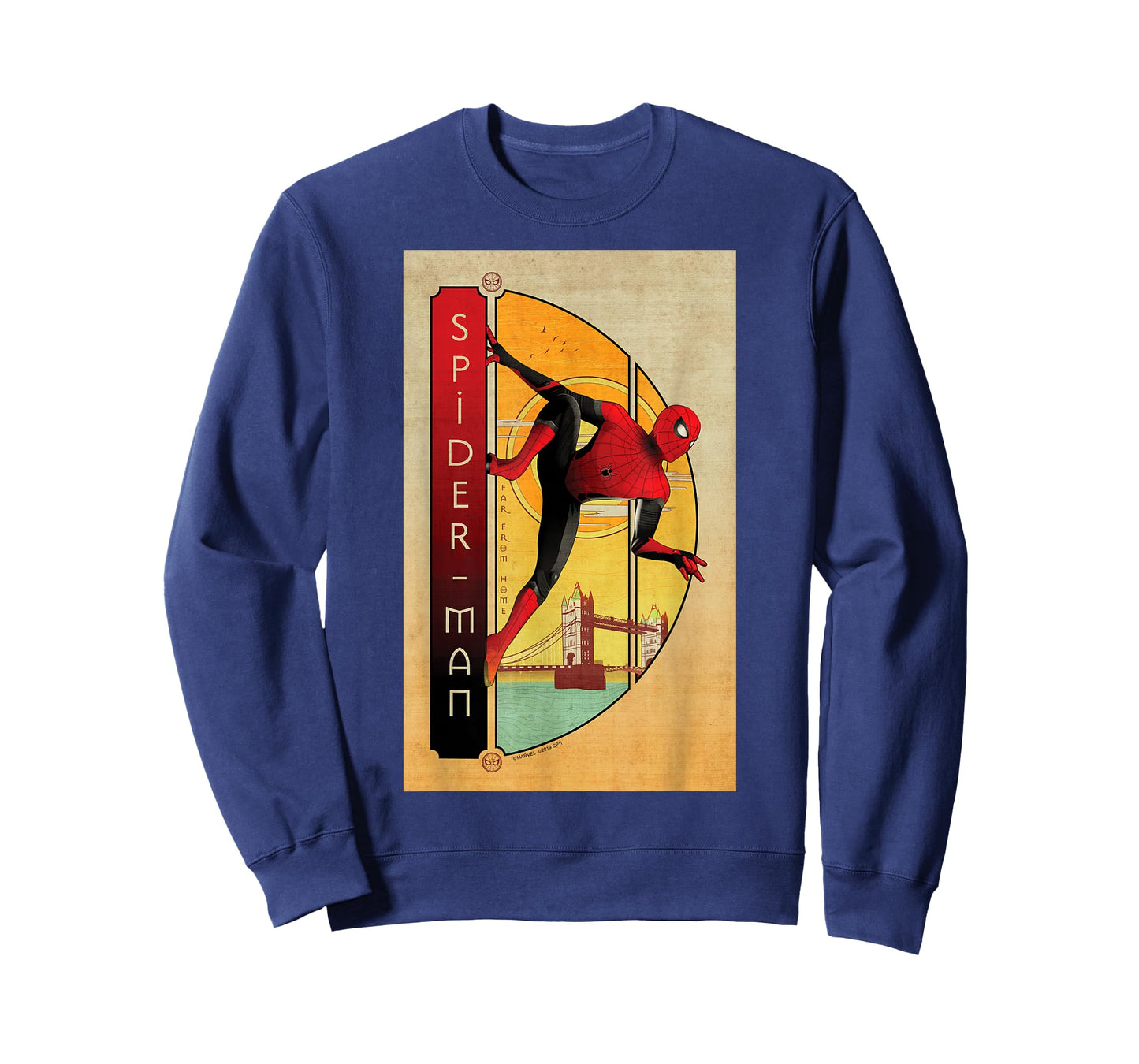 Marvel Spider-Man Far From Home Spider-Man Vintage Poster T-Shirt