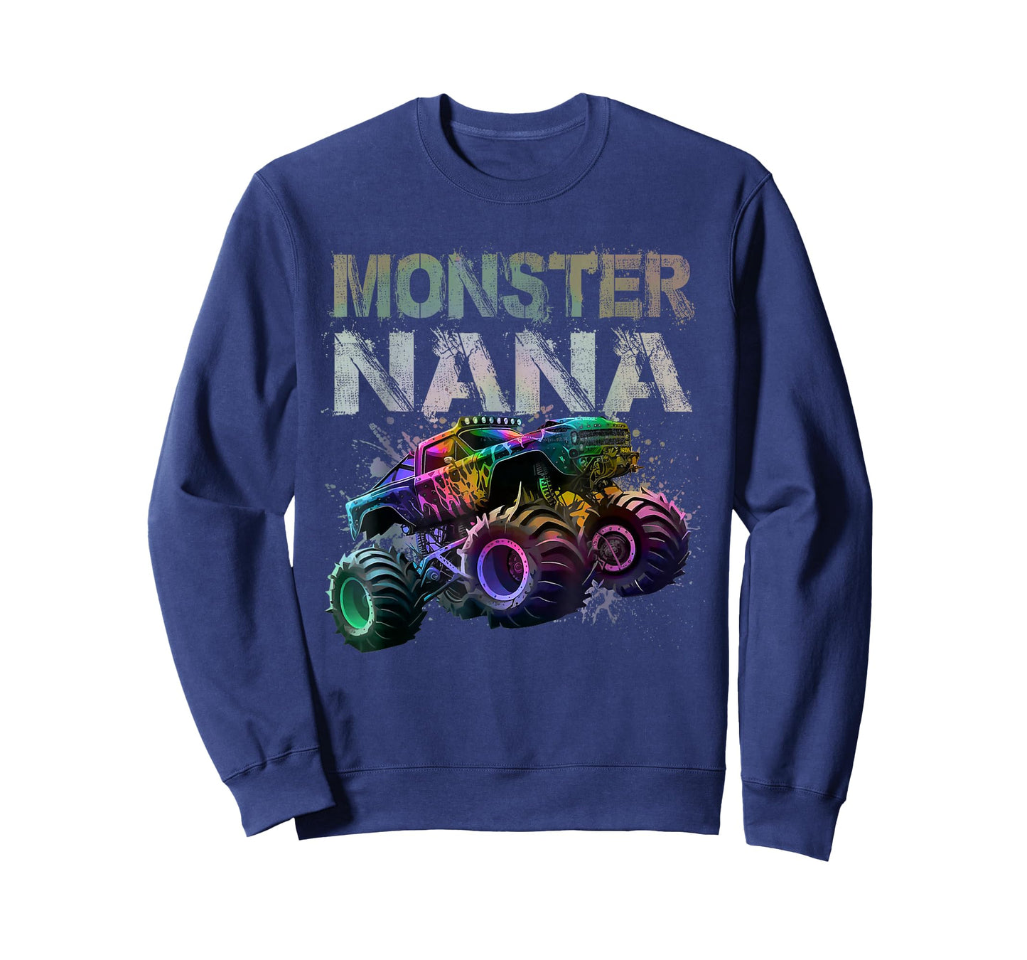 Monster Truck Nana Family Matching Monster Truck Tie Dye T-Shirt