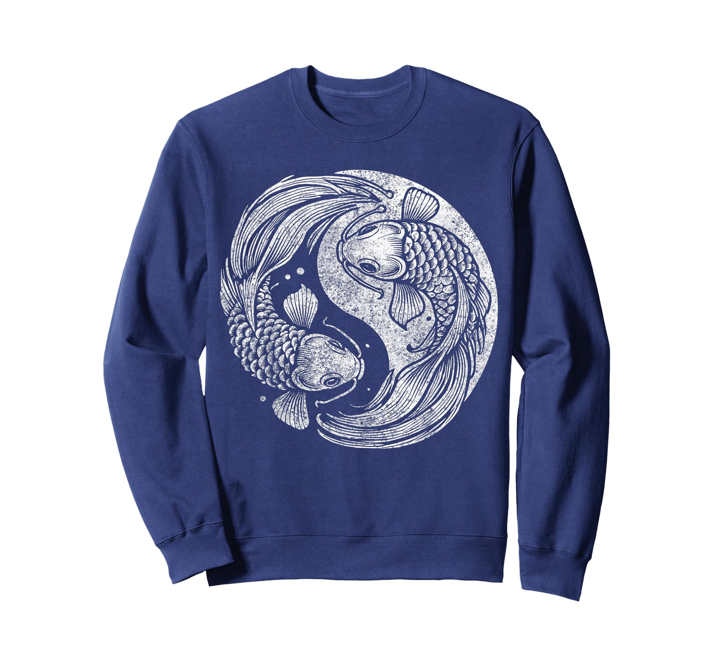 Yin And Yang Retro Japanese Koi Fish T-Shirt
