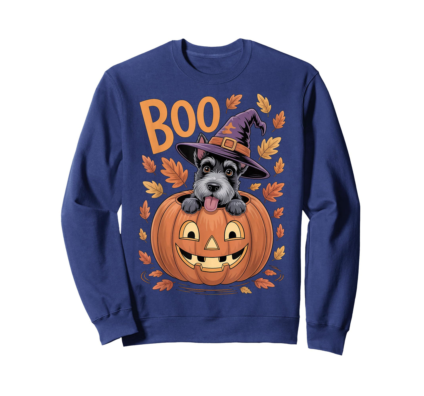 Scottie Costume on Pumpkin Halloween Scottish Terrier T-Shirt