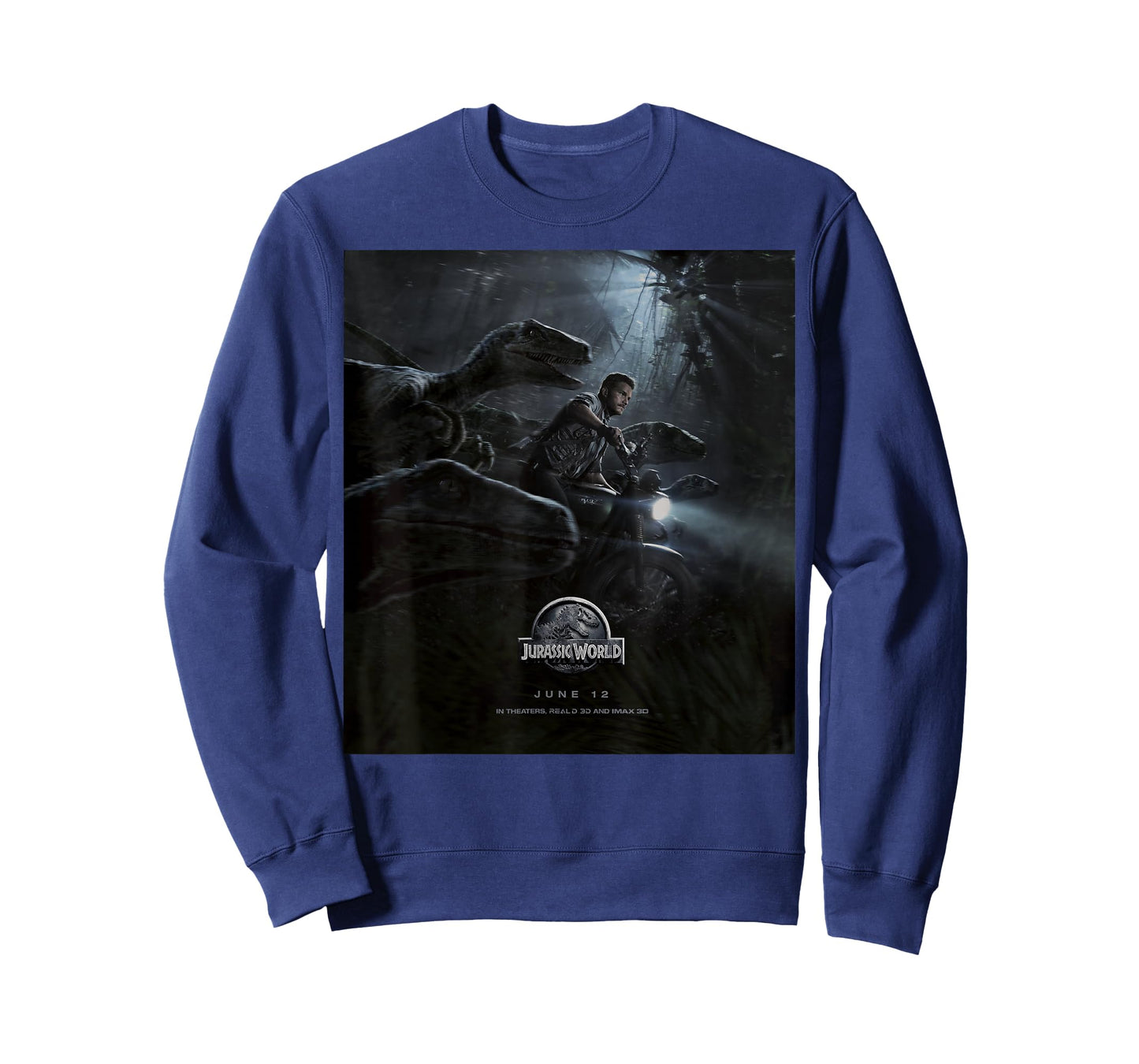 Jurassic World Owen Ride Raptor Movie Poster Graphic T-Shirt T-Shirt