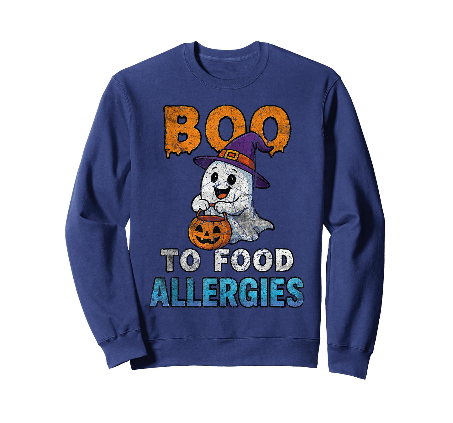 2025 Halloween Boo Food Allergies Ghost T-Shirt
