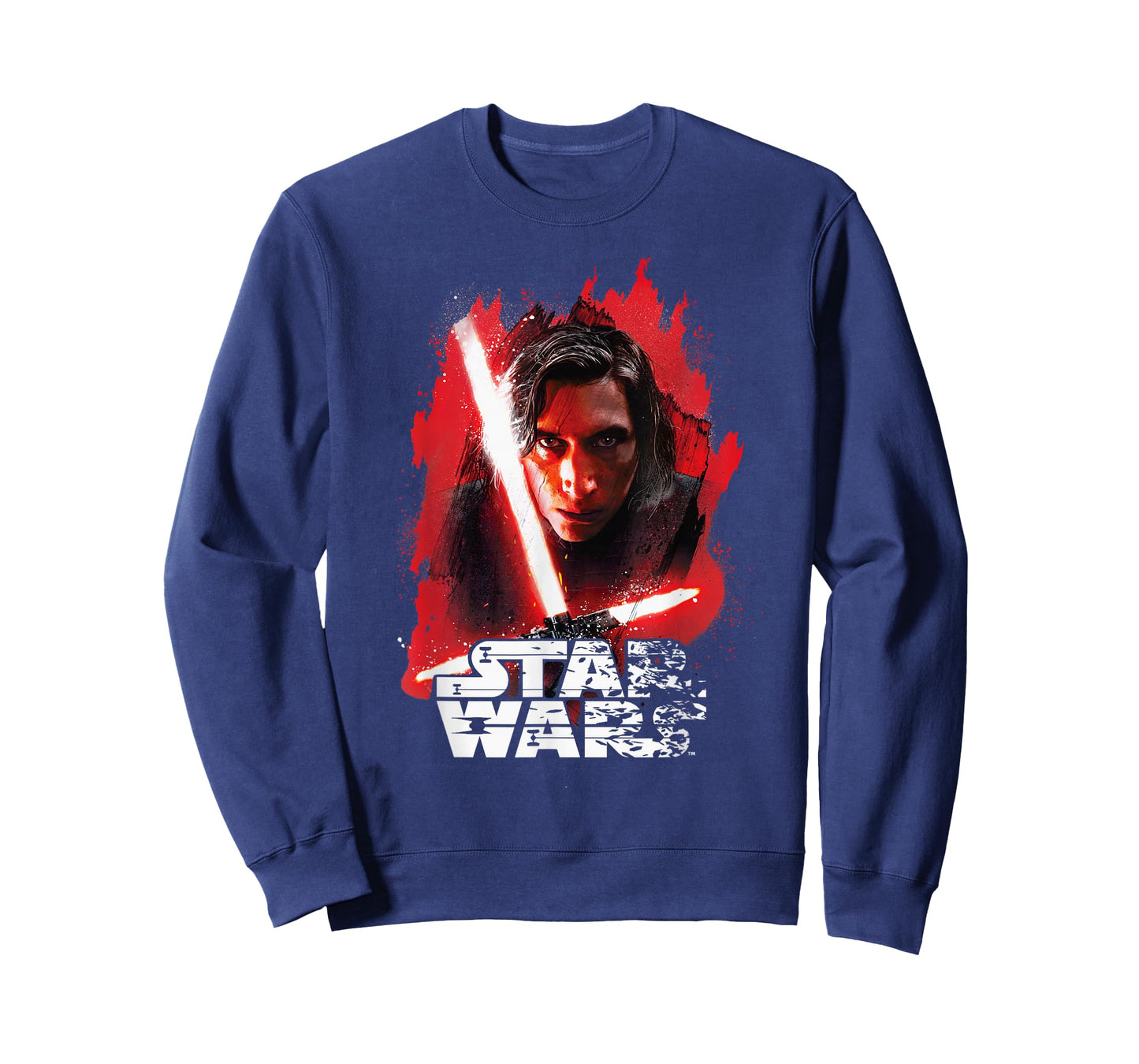 Star Wars Last Jedi Kylo Ren Paint Portrait Graphic T-Shirt T-Shirt