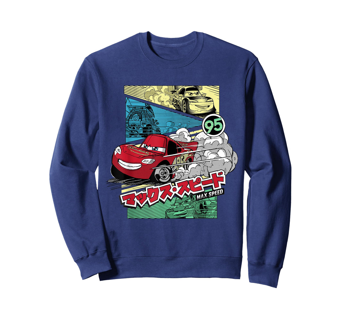 Pixar Cars Lightning McQueen 95 Max Speed Japanese T-Shirt