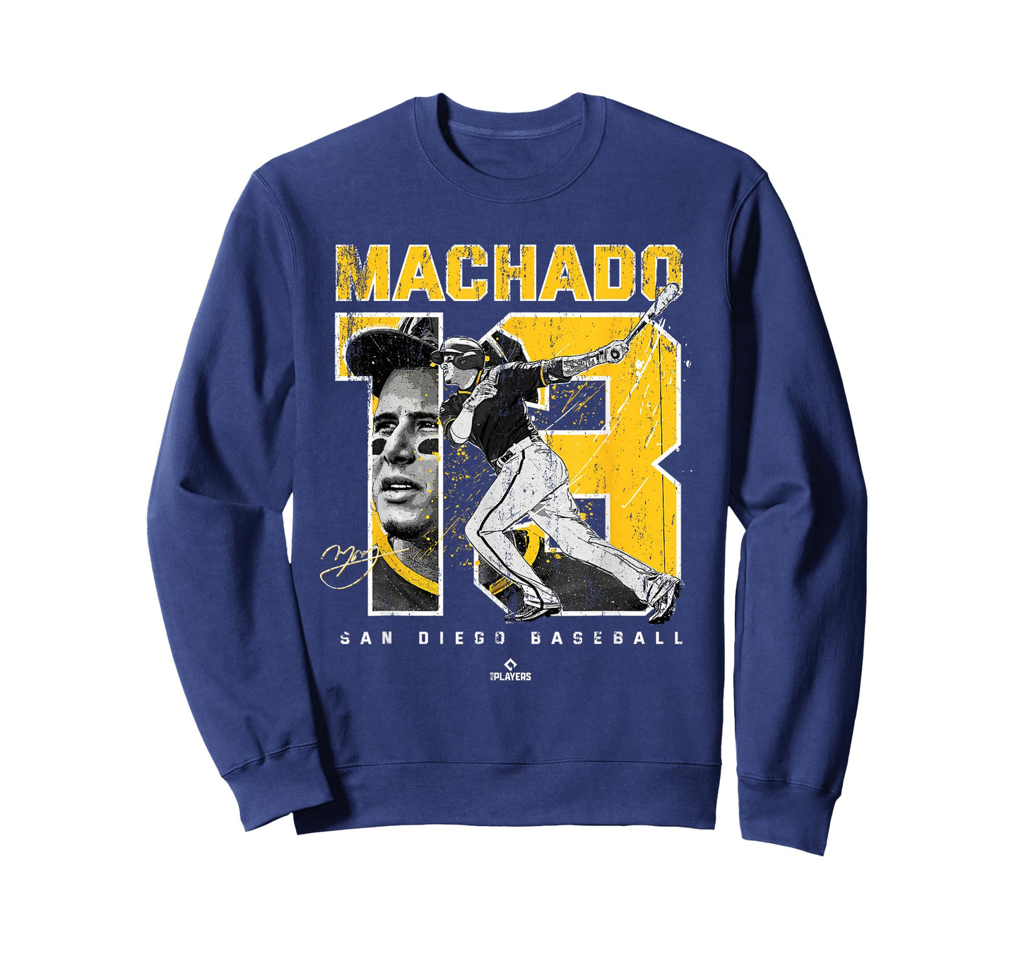 Number and Portrait Manny Machado San Diego MLBPA T-Shirt