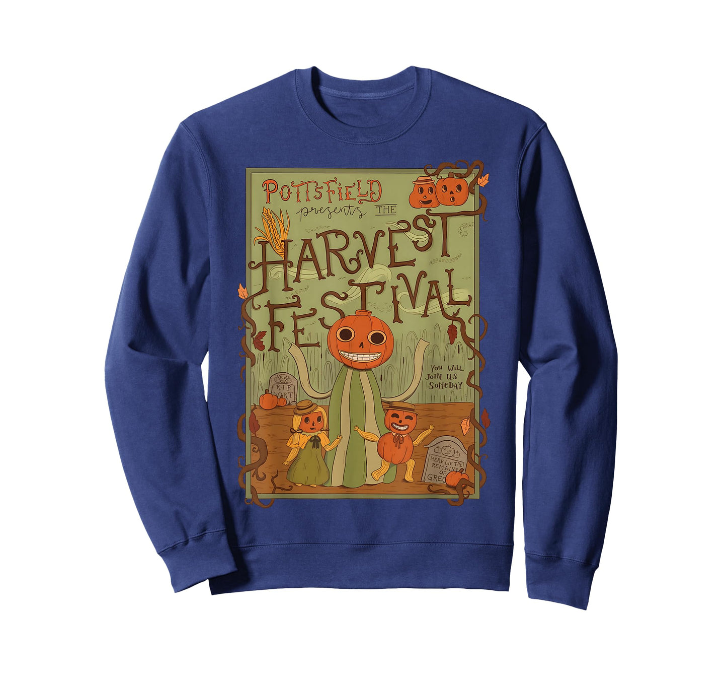 Spooky Pottsfield Harvest Festival Pumpkin Vibes Halloween T-Shirt