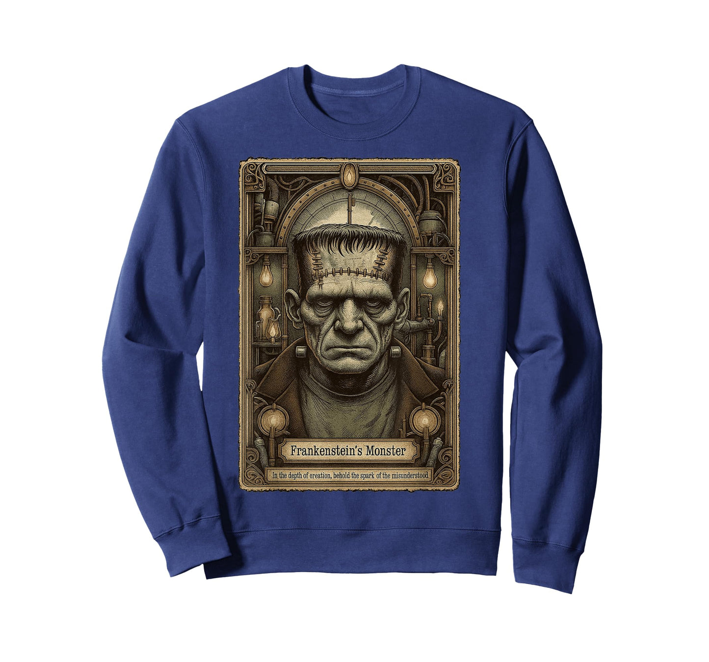 The Monster Frankenstein Vintage Halloween Tarot Card T-Shirt