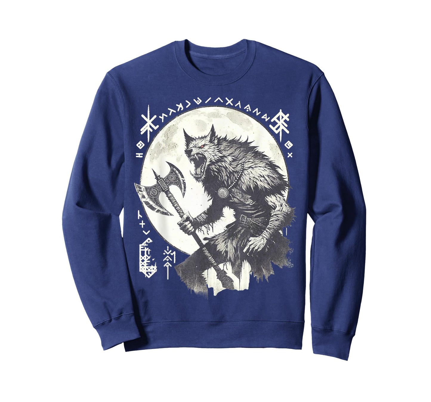 Ancient Runes Viking Alpha Werewolf Warrior T-Shirt