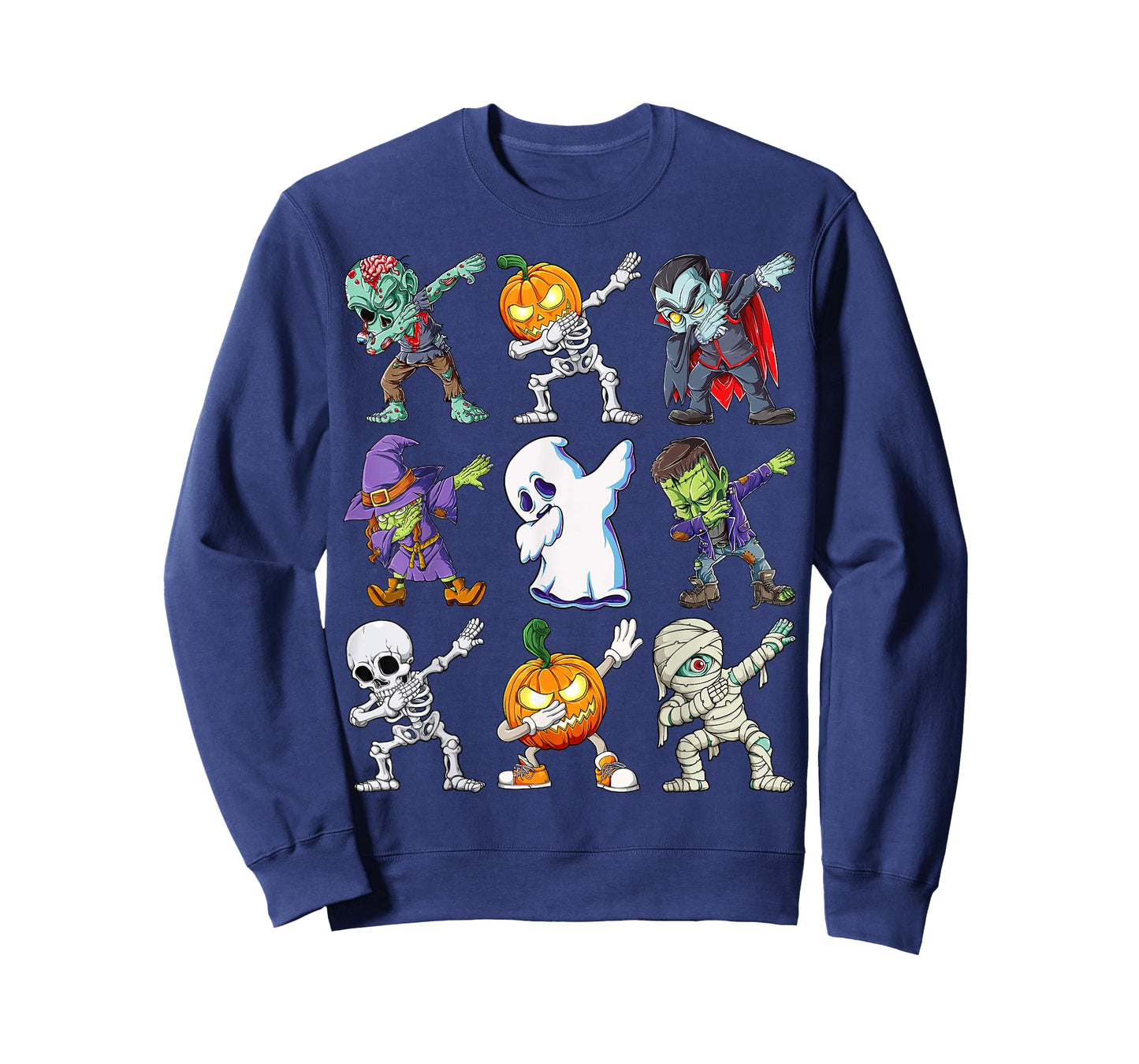 Dabbing Halloween Boys Skeleton Zombie Scary Pumpkin Mummy T-Shirt