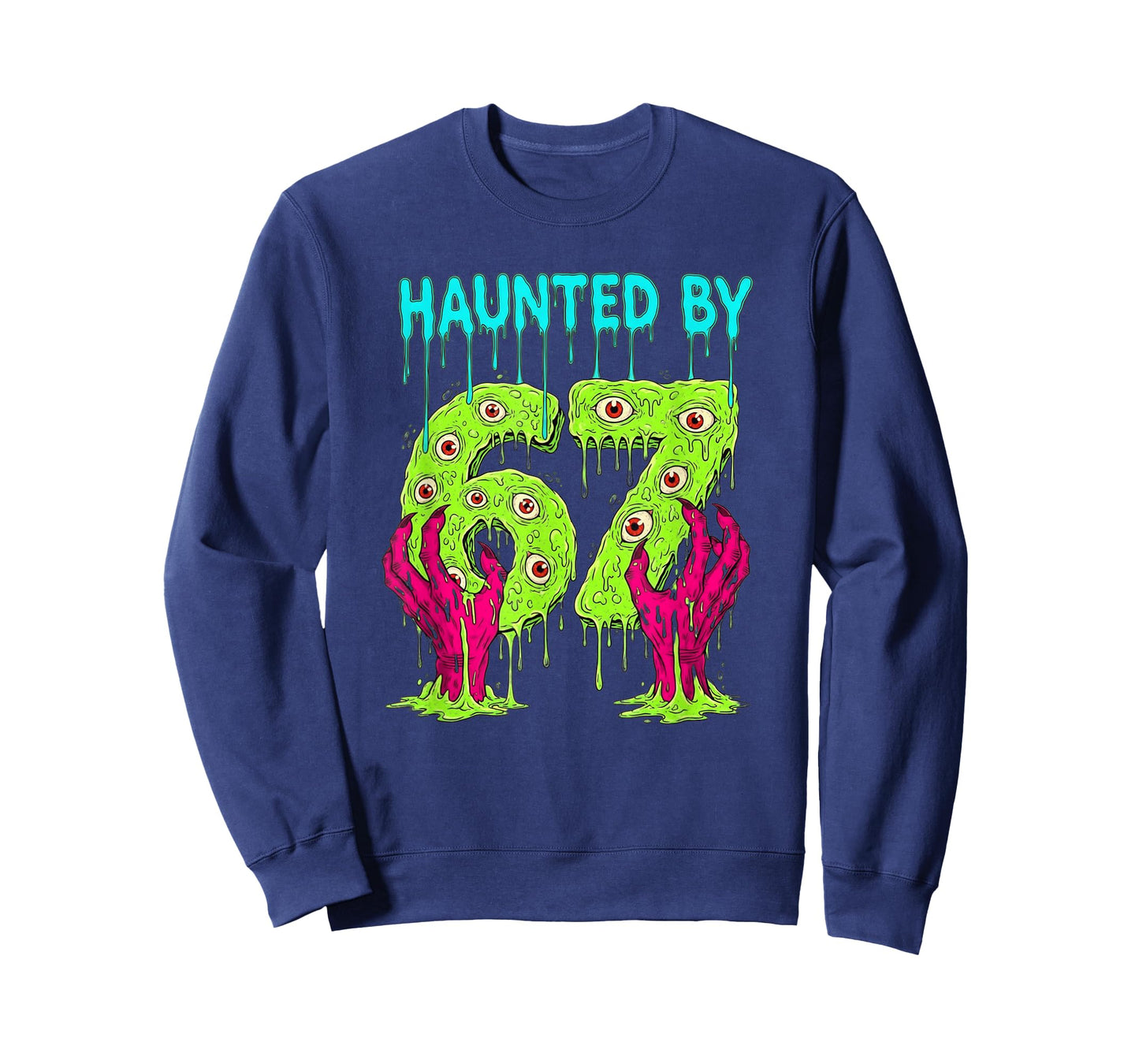 Haunted by 67 Funny Halloween Spooky Season Pumpkin Ghost 67 T-Shirt