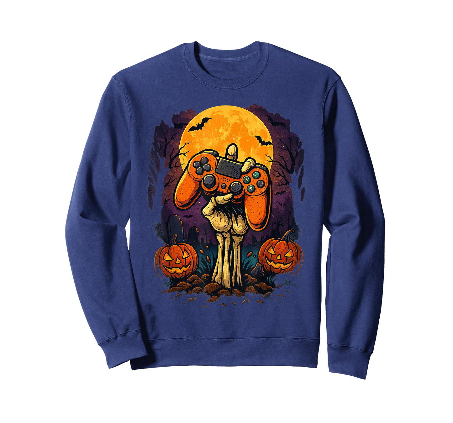 Halloween Skeleton Gamer Video Gaming Controller Boys Kids T-Shirt