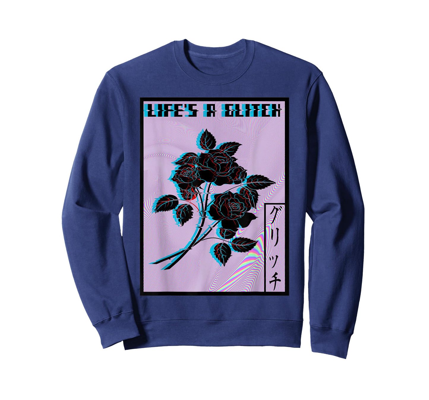 Life's a Glitch Vaporwave Aesthetic Sad Rose T-Shirt