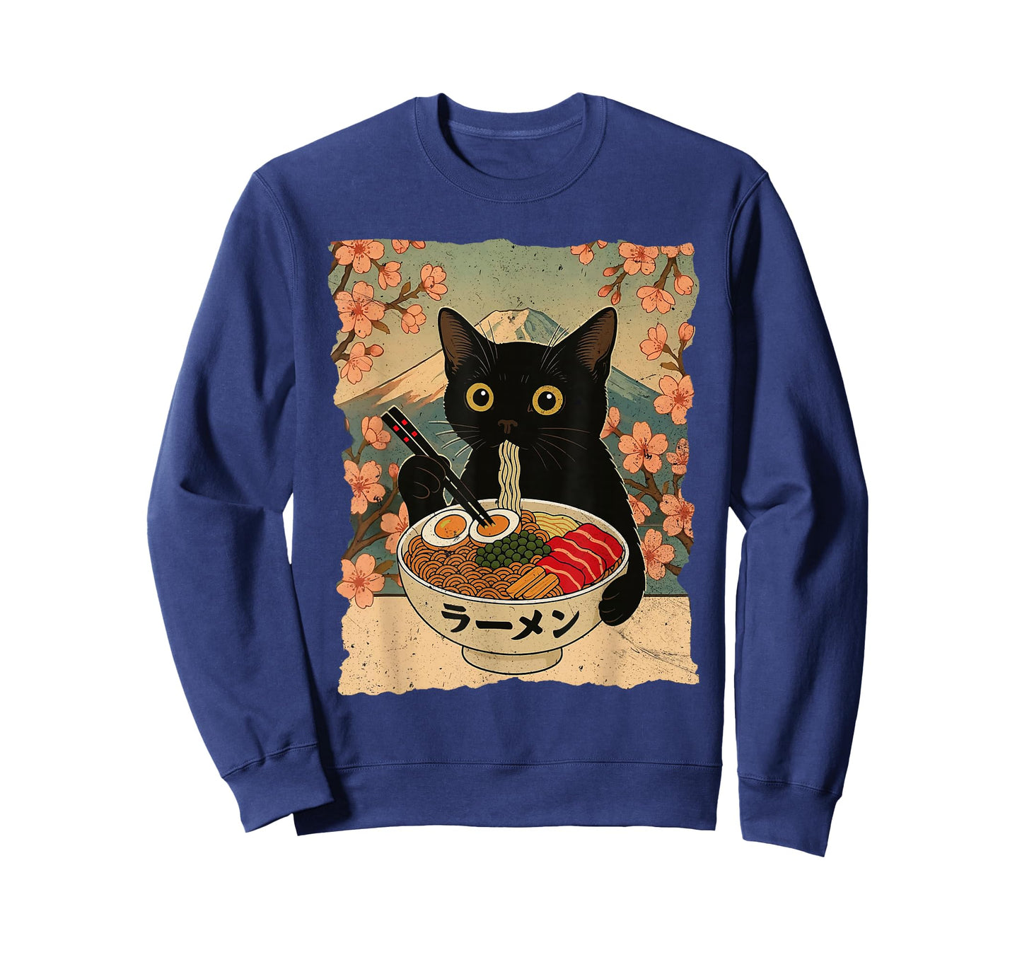 Anime Cat Ramen Japanese Funny Cat Graphic Tees Anime Gifts T-Shirt