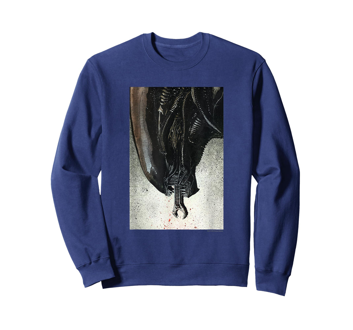 Aliens Iconic Xenomorph Big Head Paint Splatter Big Portrait T-Shirt