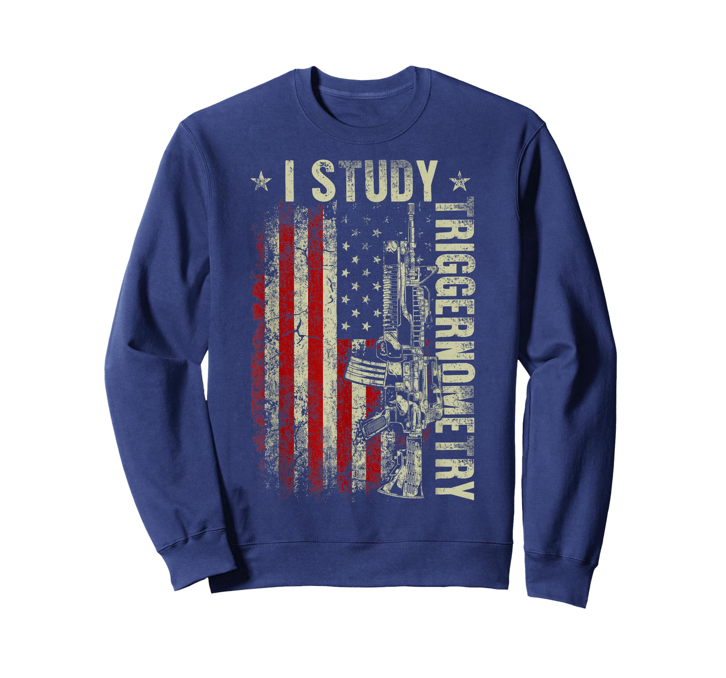 I Study Triggernometry Funny Pro Guns Trigonometry Math T-Shirt