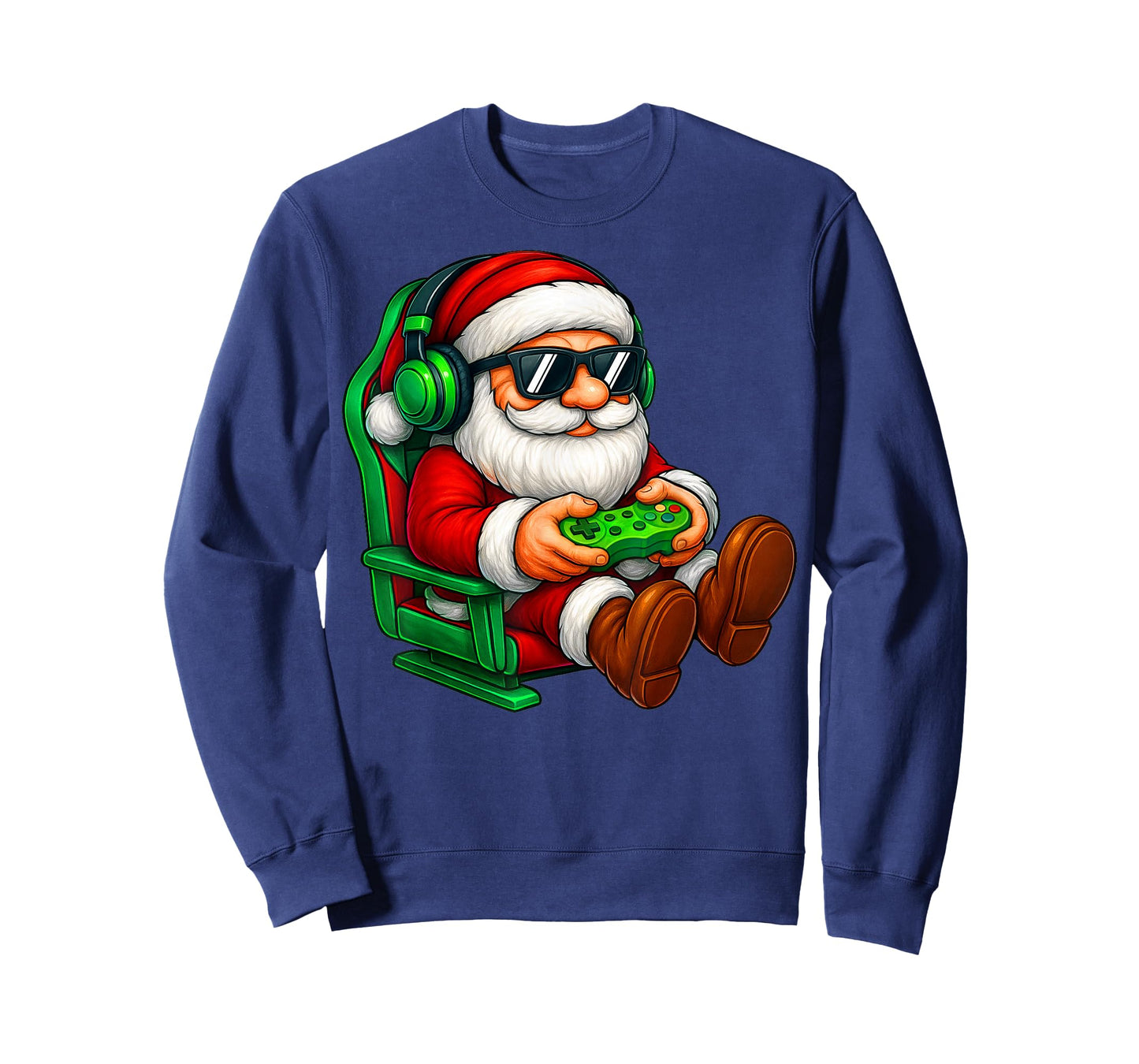 Funny Santa Gaming Gamer Pajamas Pjs Christmas Xmas Boy Kid T-Shirt