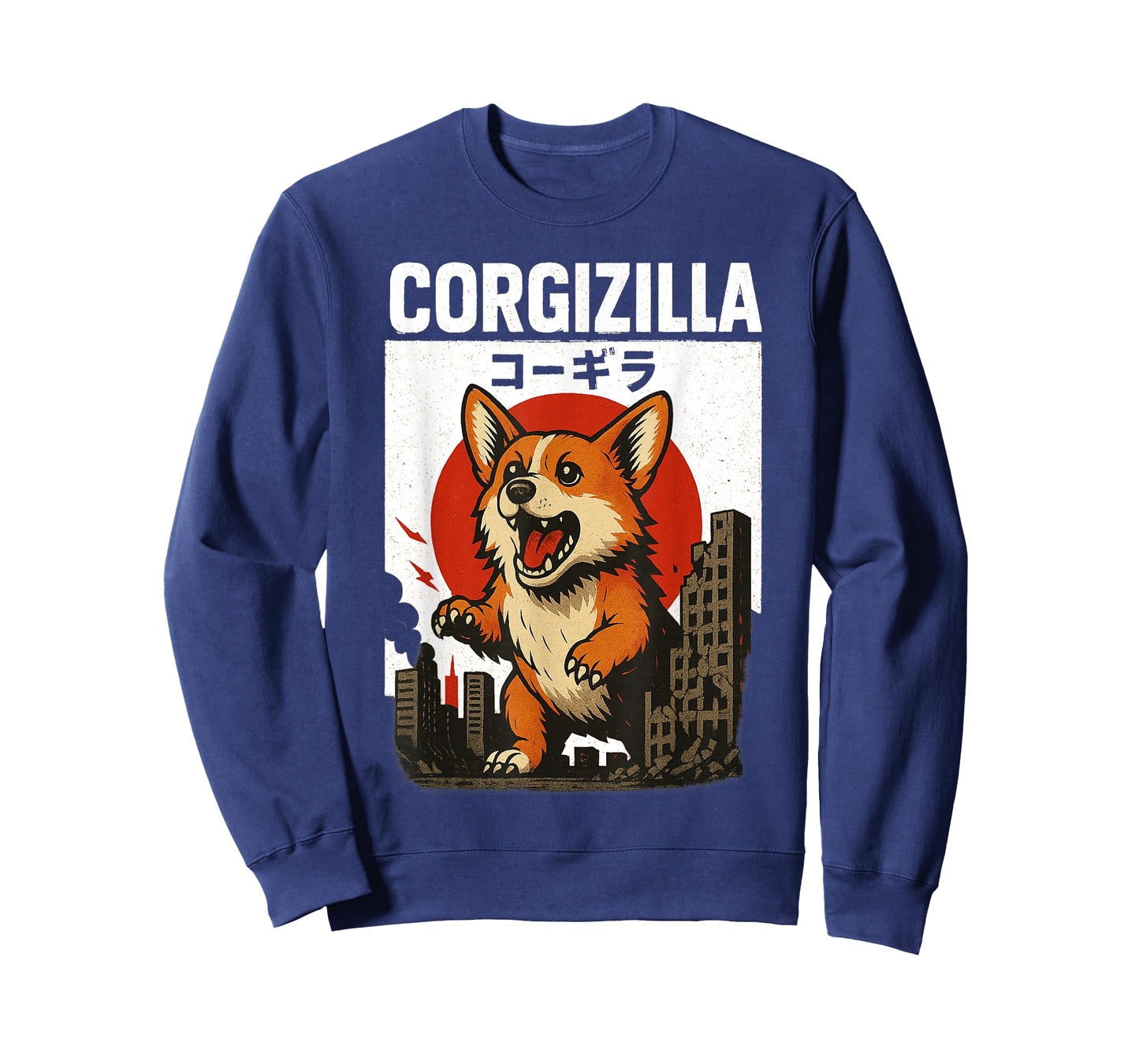 CorgiZilla Parody Japanese Art Funny Monster Corgi Attack T-Shirt