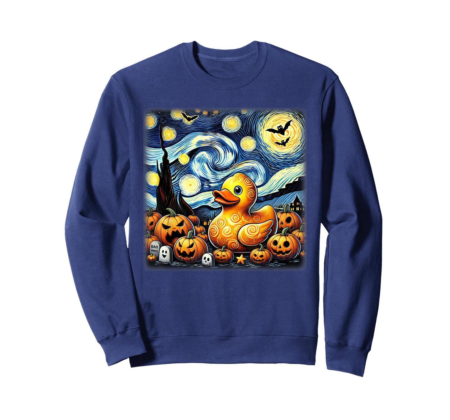Starry Night Rubber Duck Halloween T-Shirt