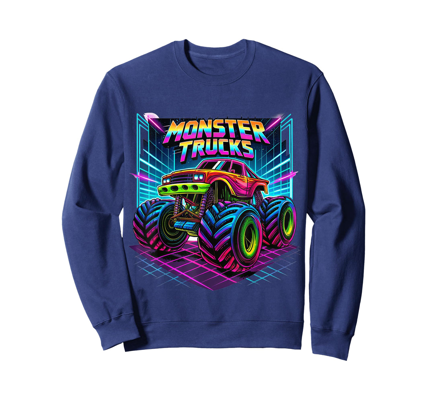 Monster Truck Colorful Graffiti Shirt Toddlers Youth Adults T-Shirt