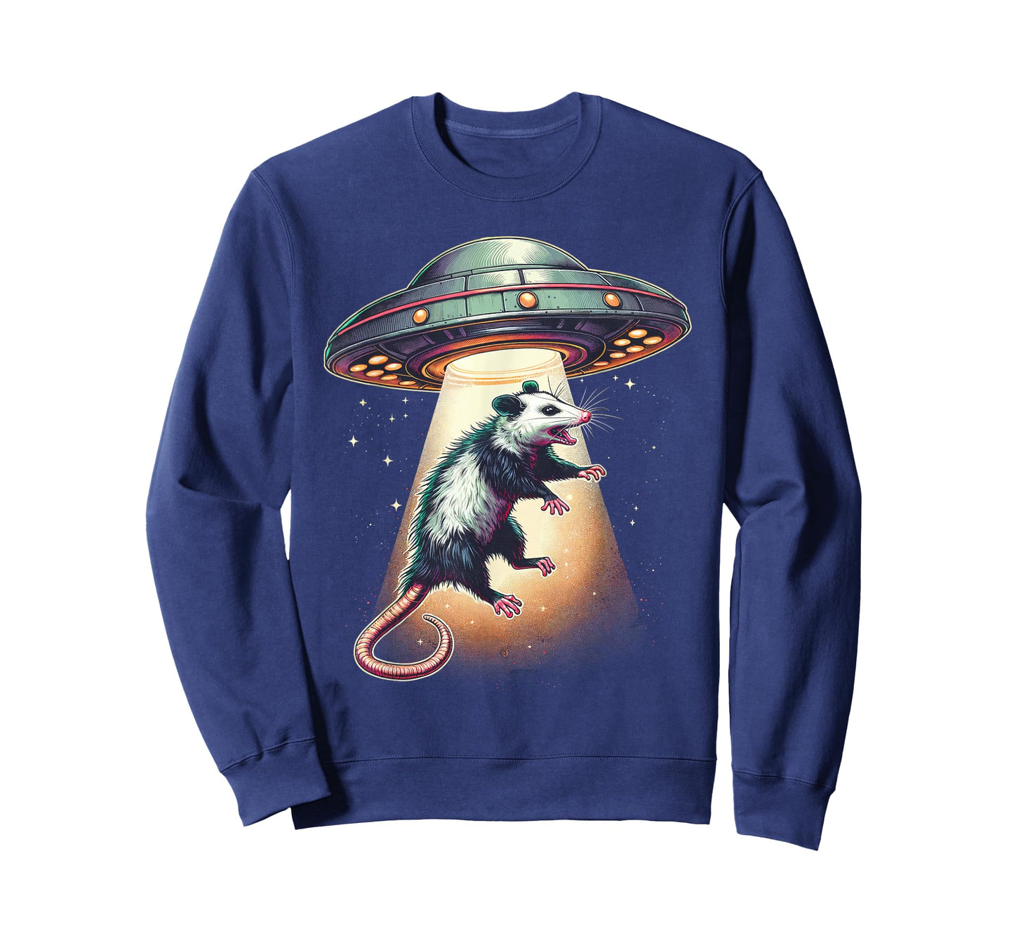 Opossum Funny Alien Abduction UFO Meme Possum Graphic T-Shirt