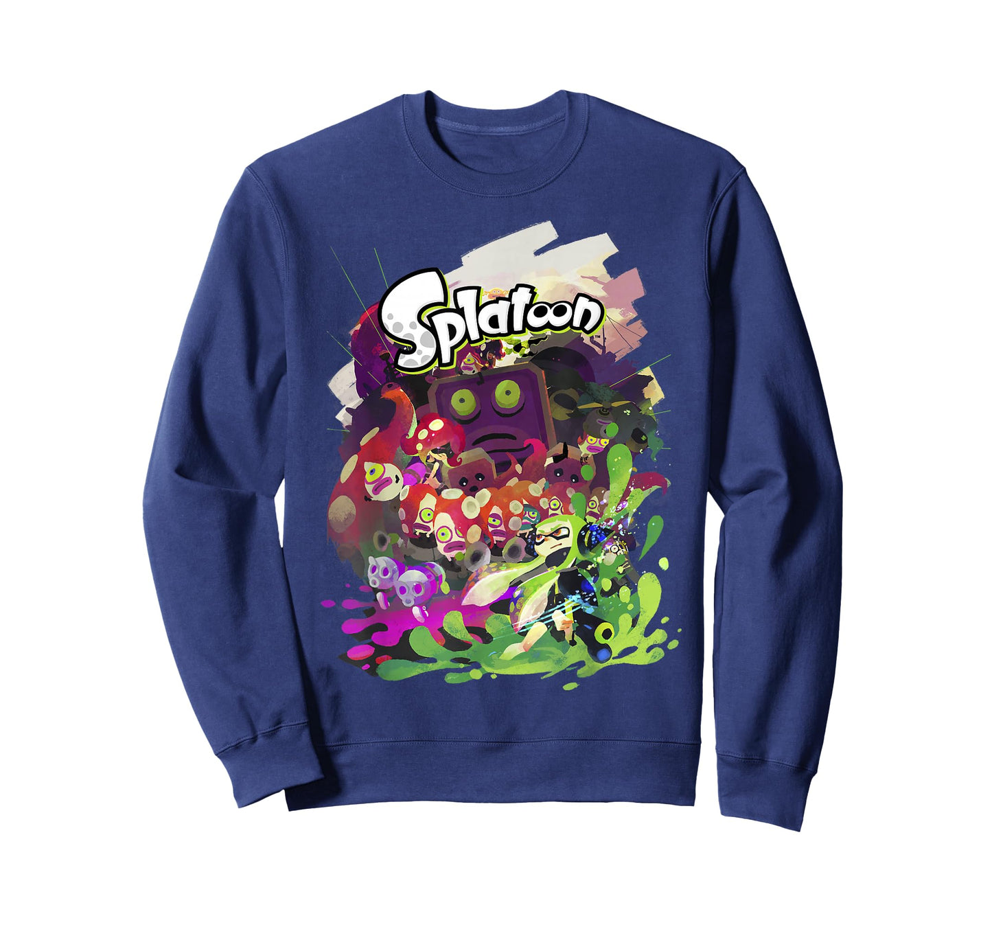 Splatoon Abstract Painted Logo Portrait T-Shirt